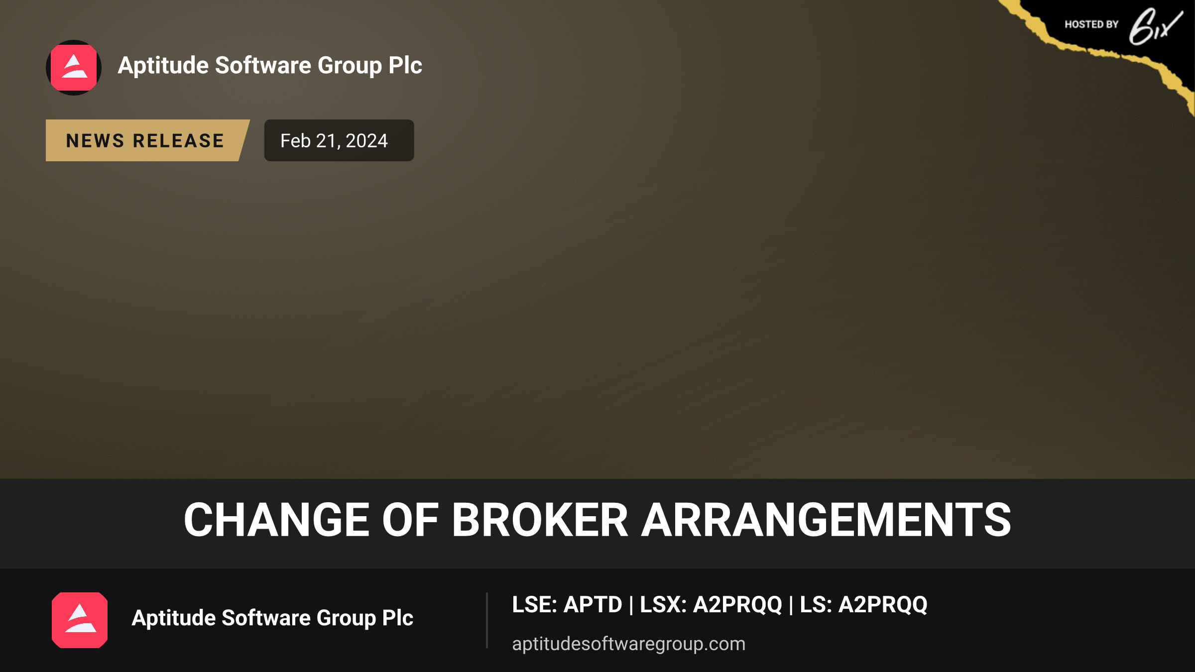 Change of Broker Arrangements