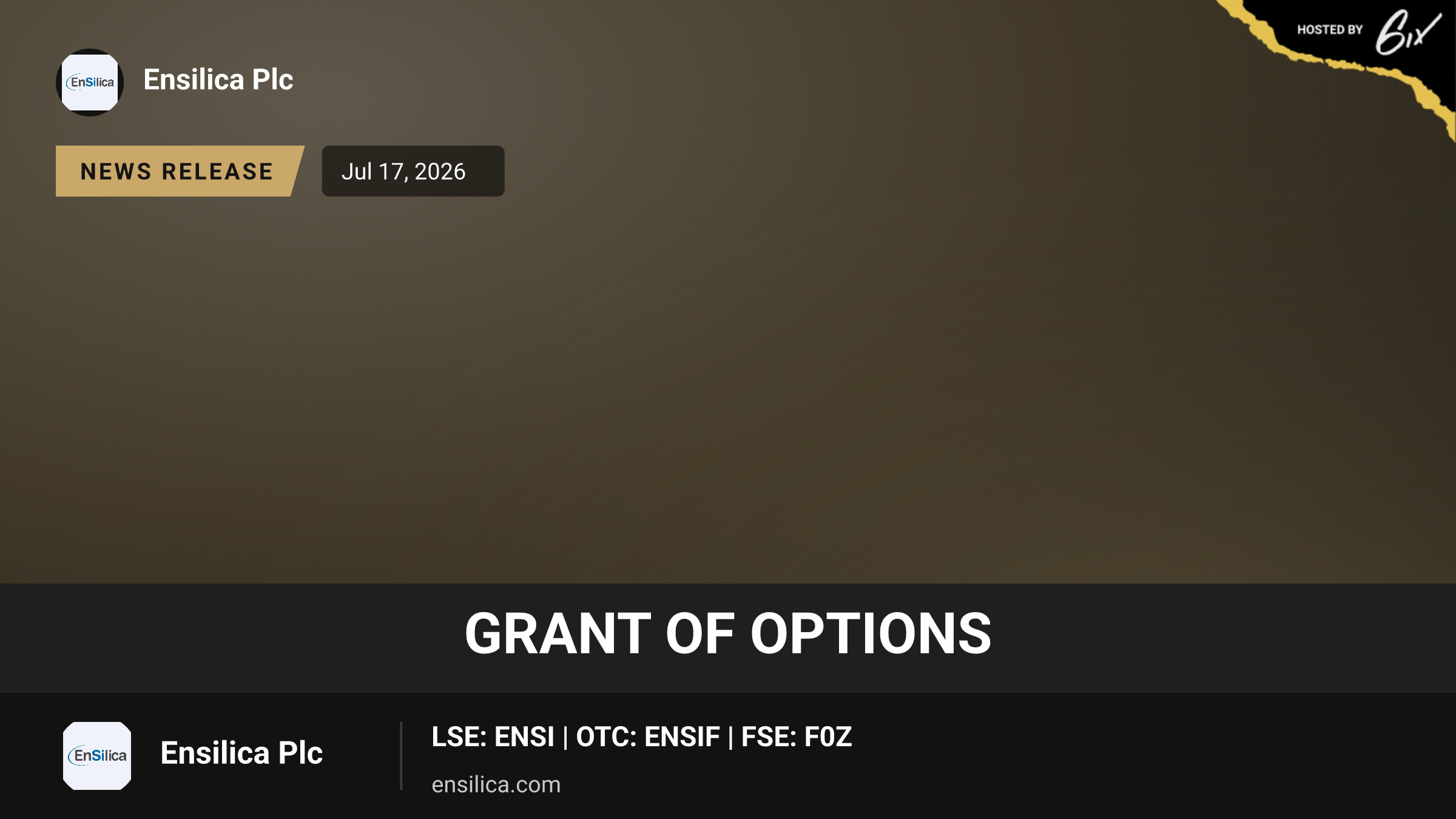 Grant of Options