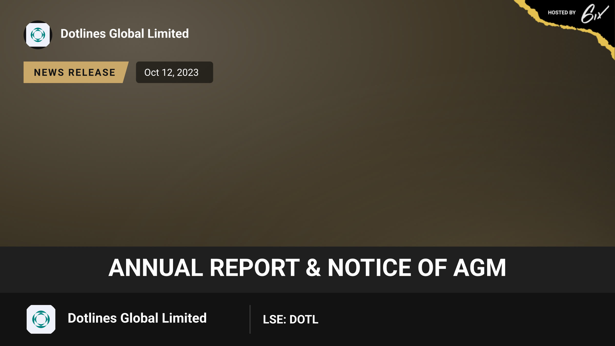 Annual Report & Notice of AGM