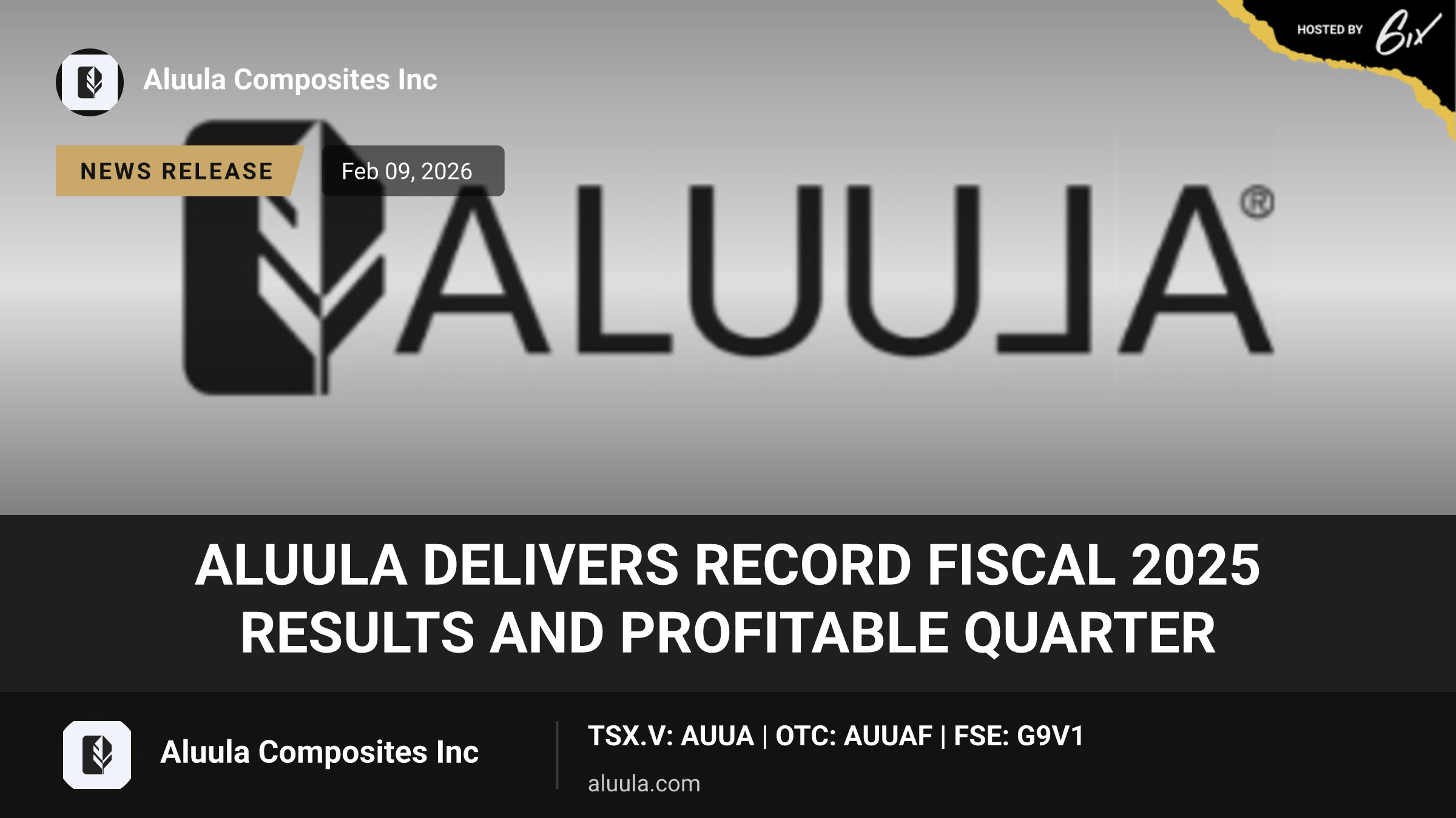 ALUULA Delivers Record Fiscal 2025 Results and Profitable Quarter