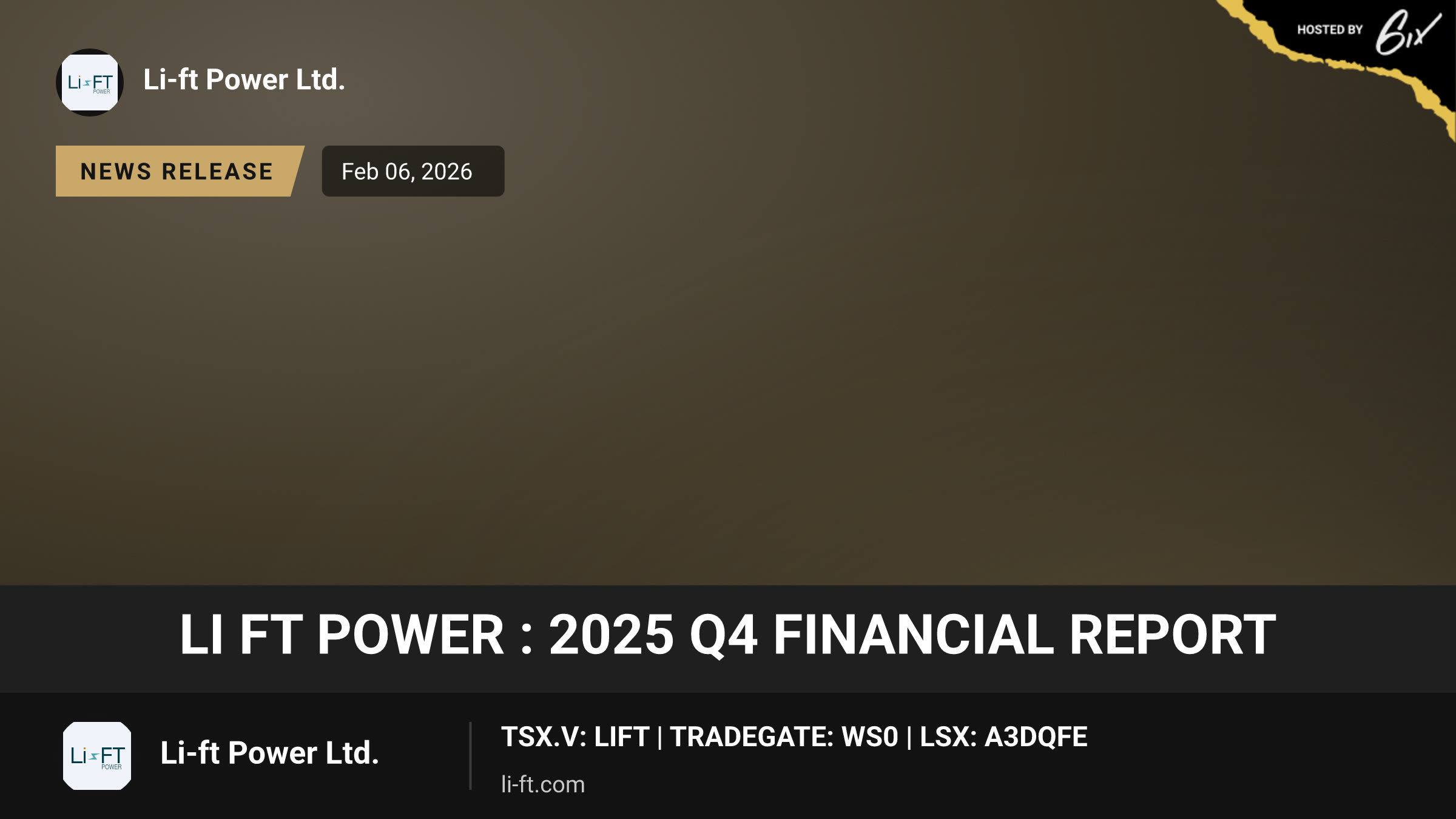 Li FT Power : 2025 Q4 Financial Report