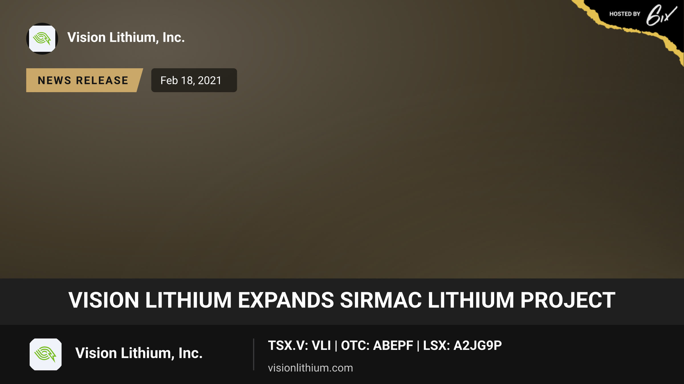 Vision Lithium Expands Sirmac Lithium Project