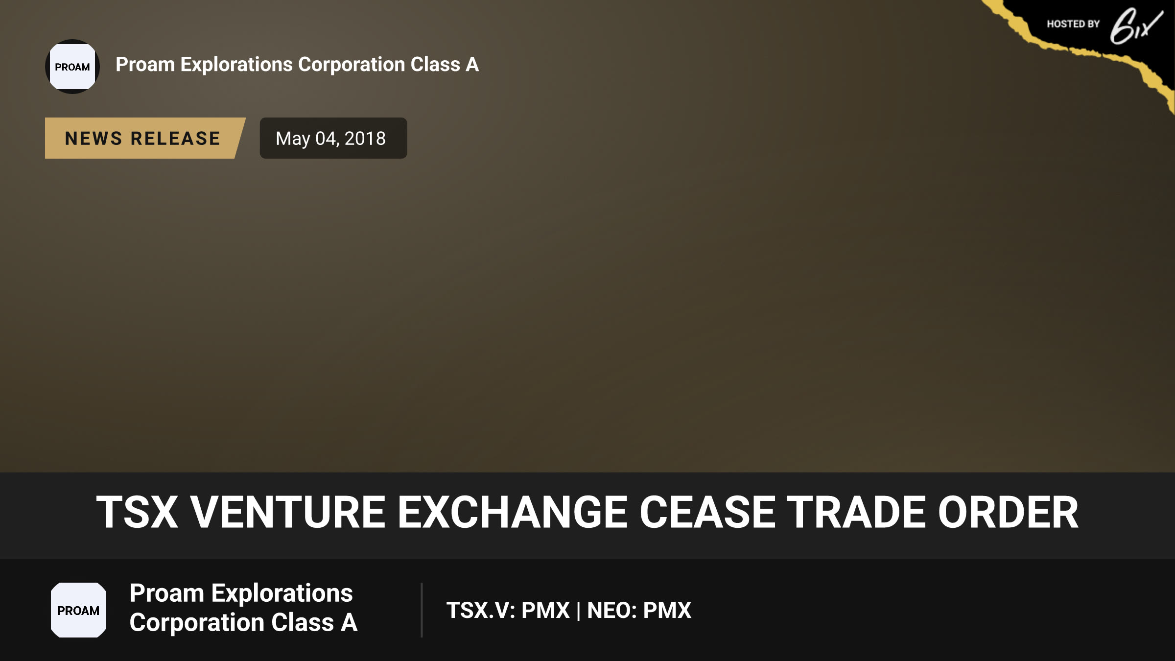 TSX Venture Exchange Cease Trade Order