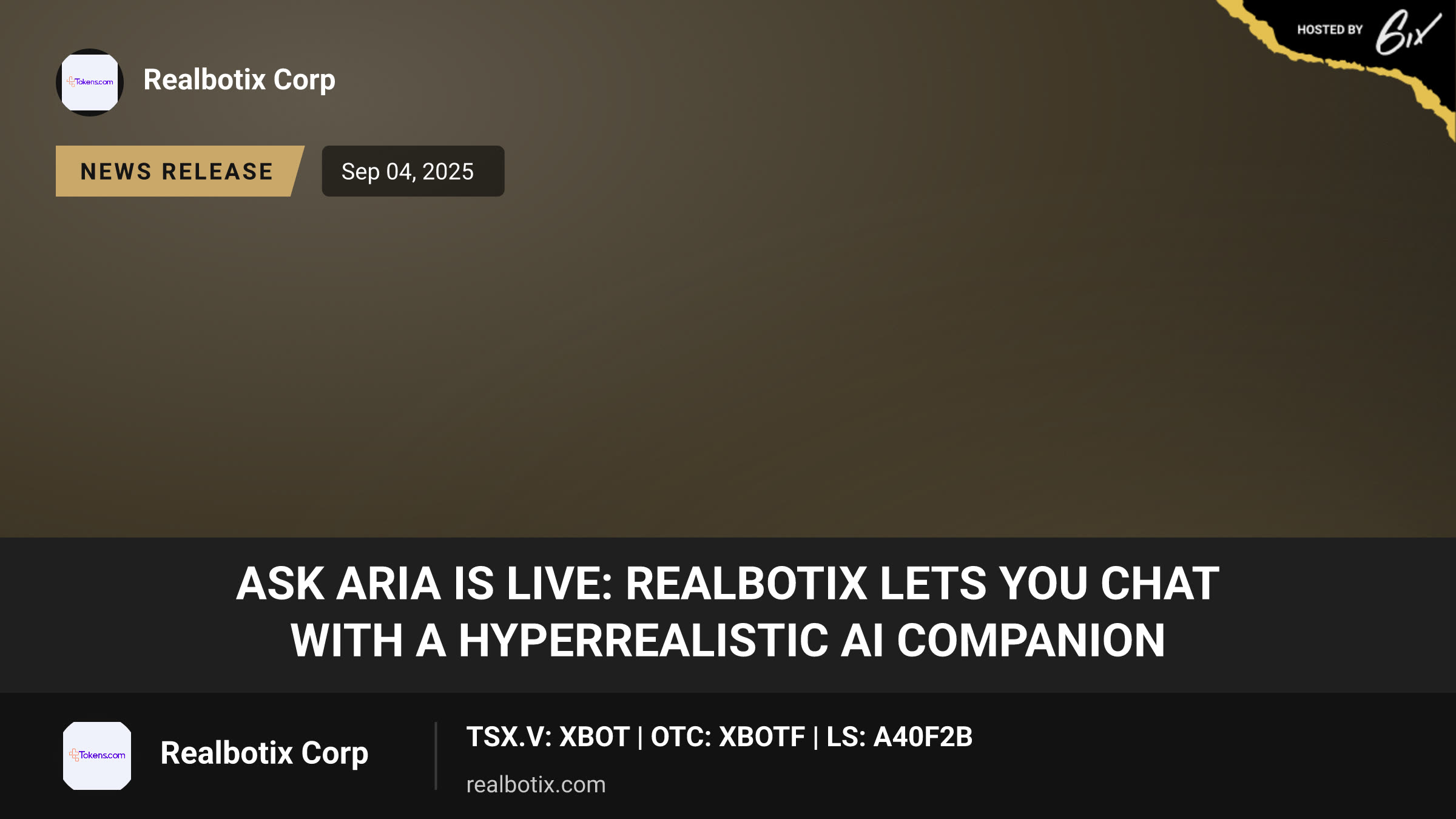 Ask Aria Is Live: Realbotix Lets You Chat with a Hyperrealistic AI Companion