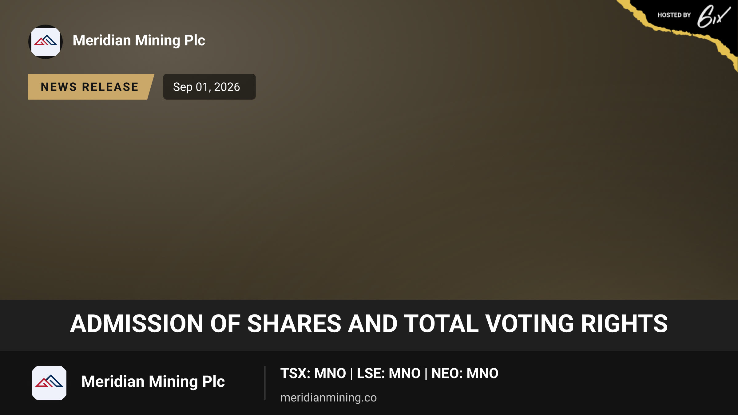 Admission of Shares and Total Voting Rights