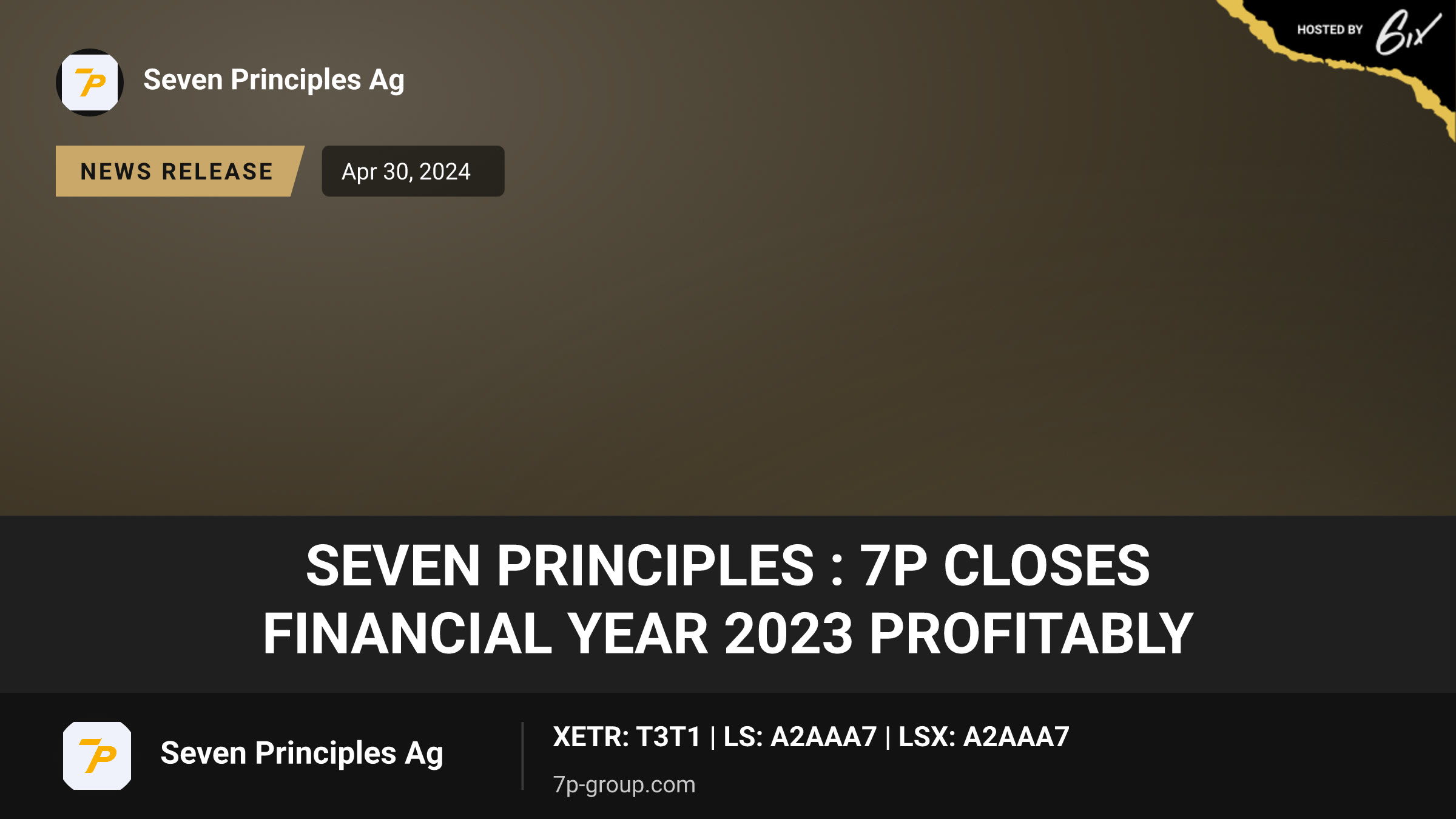 Seven Principles : 7P closes financial year 2023 profitably