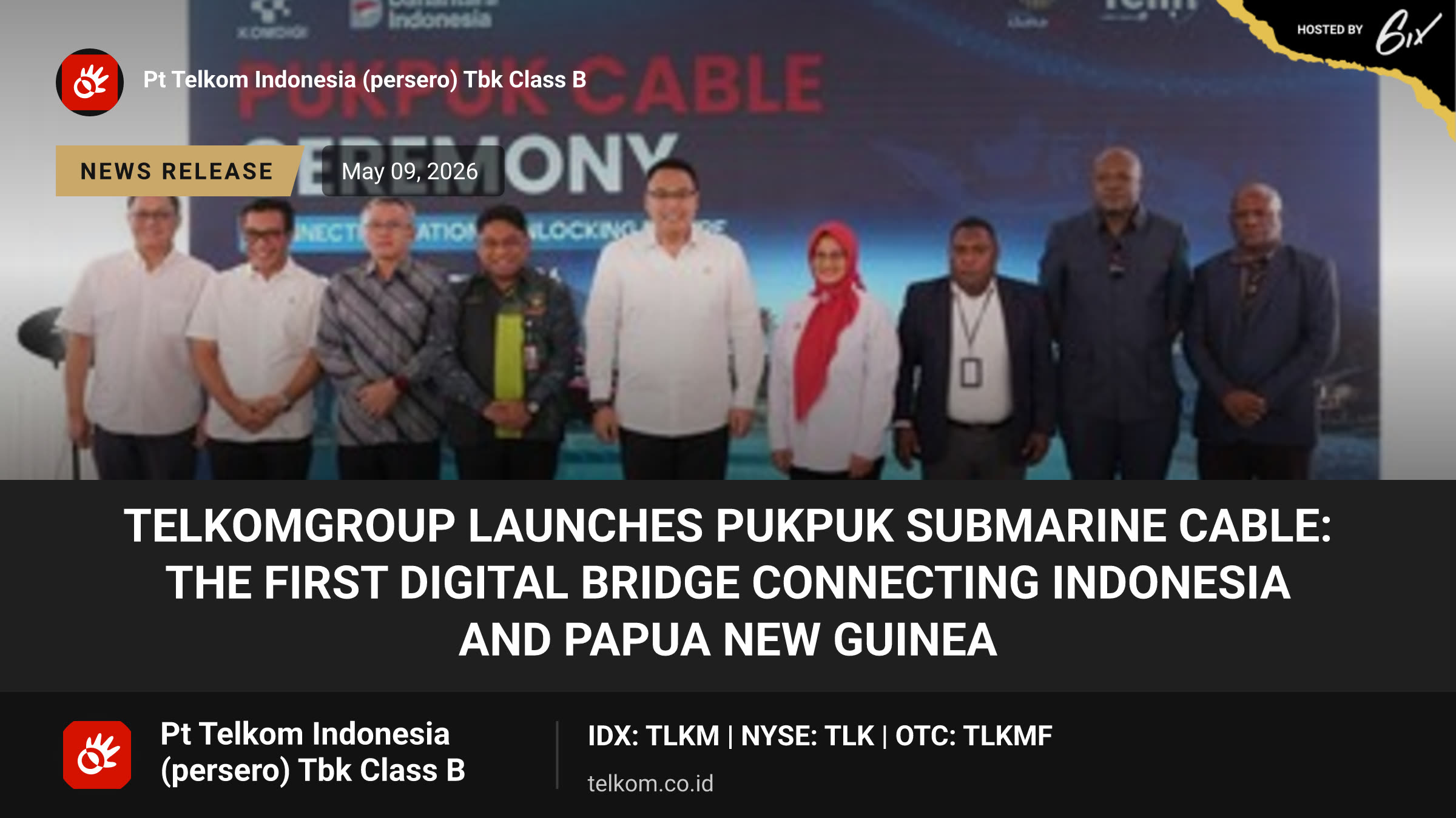 TelkomGroup Launches Pukpuk Submarine Cable: The First Digital Bridge Connecting Indonesia and Papua New Guinea