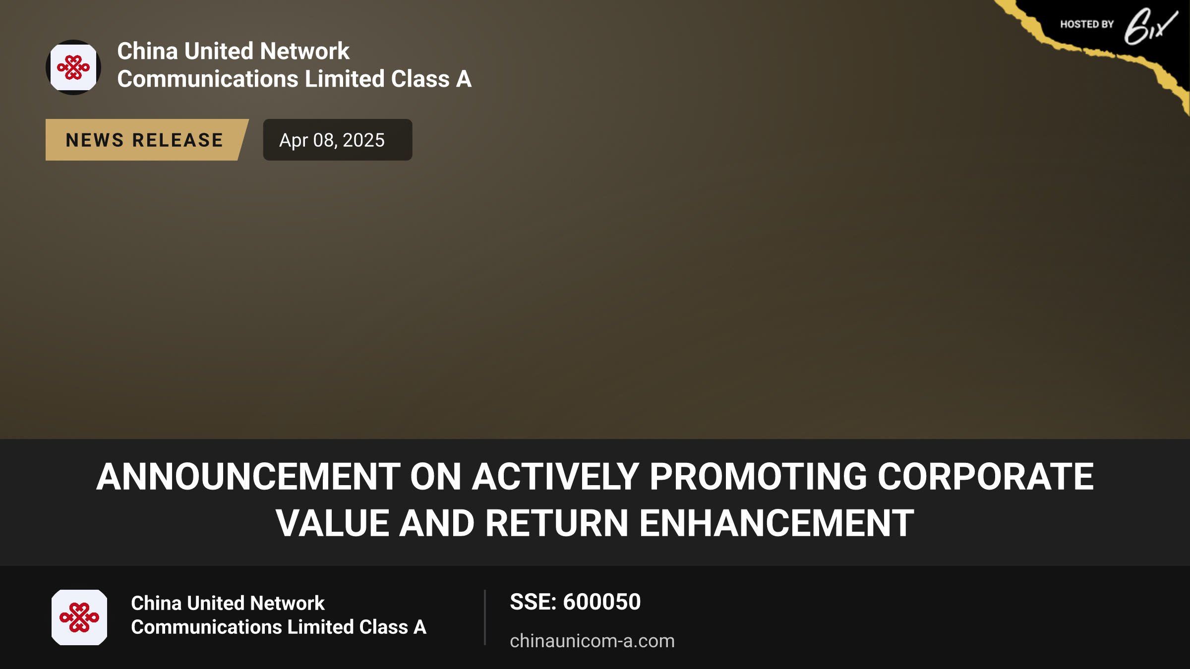 Announcement on Actively Promoting Corporate Value and Return Enhancement