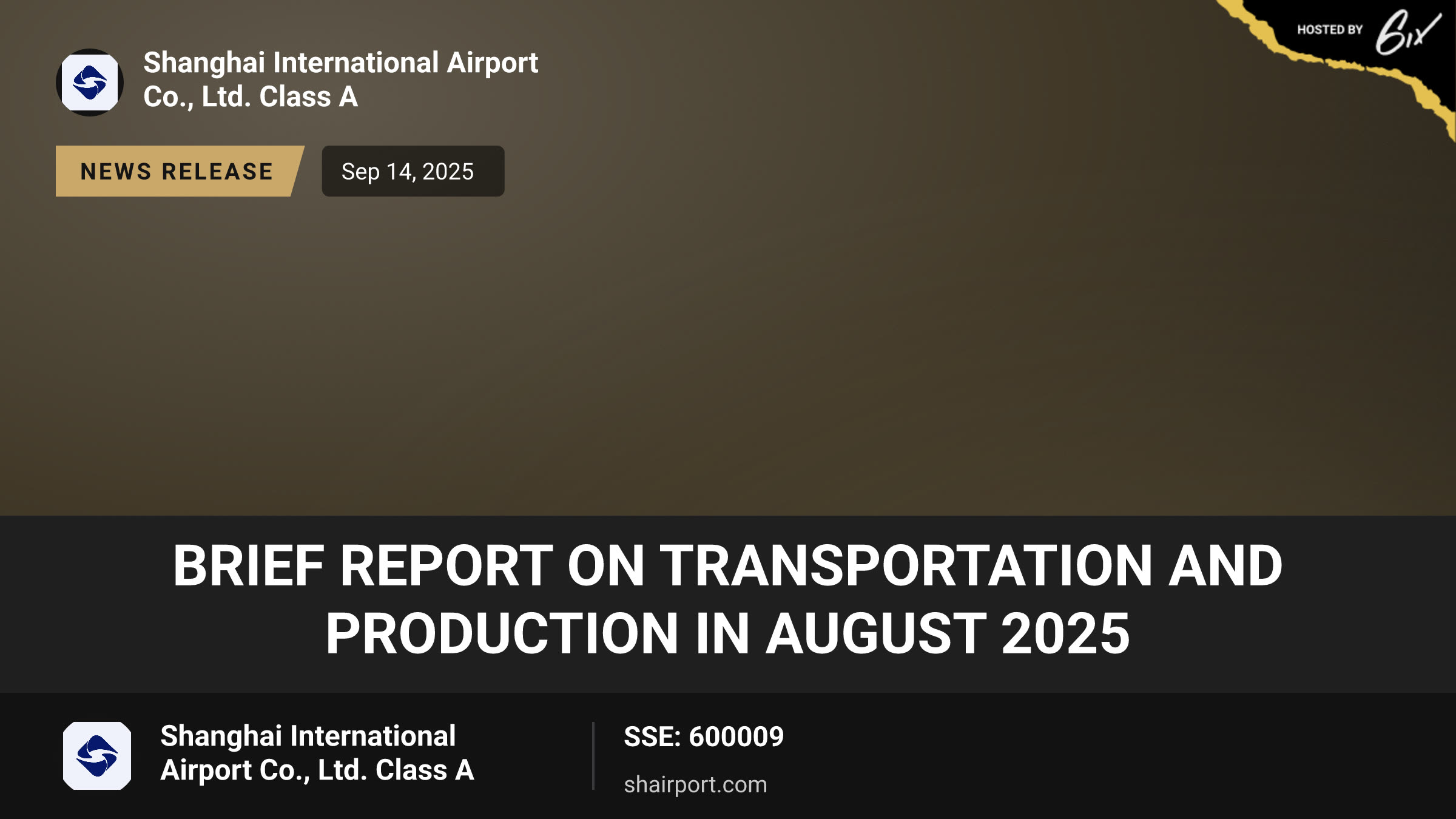 Brief Report on Transportation and Production in August 2025