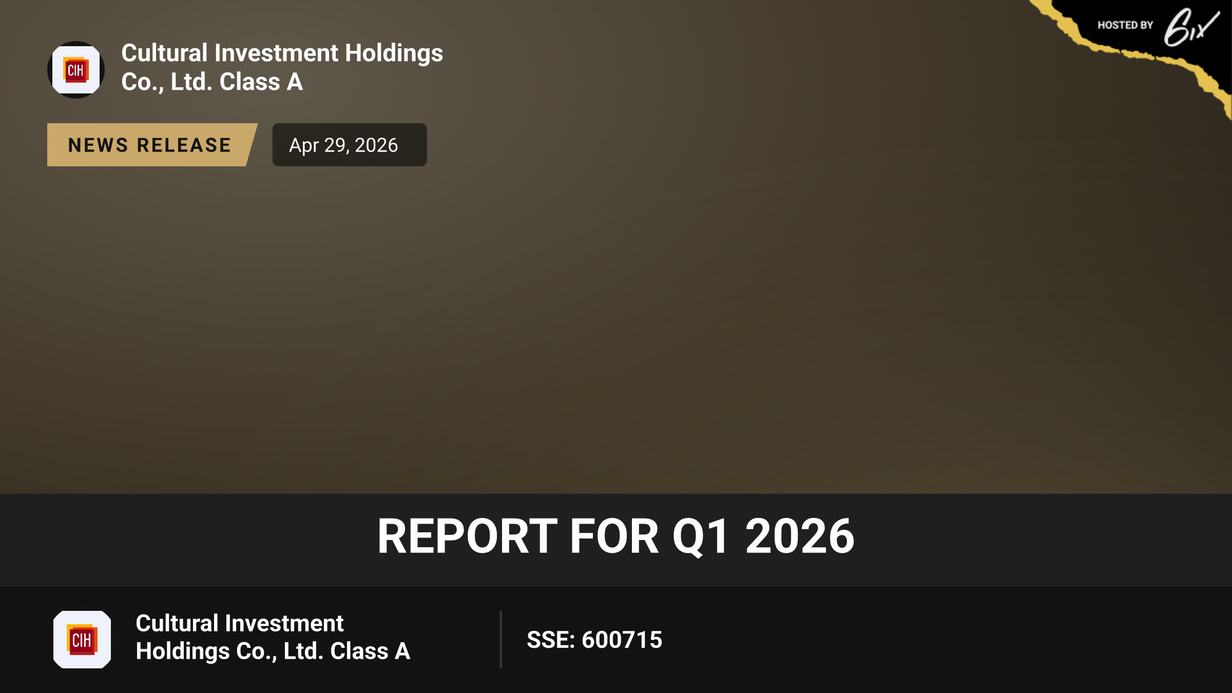 Report for Q1 2026