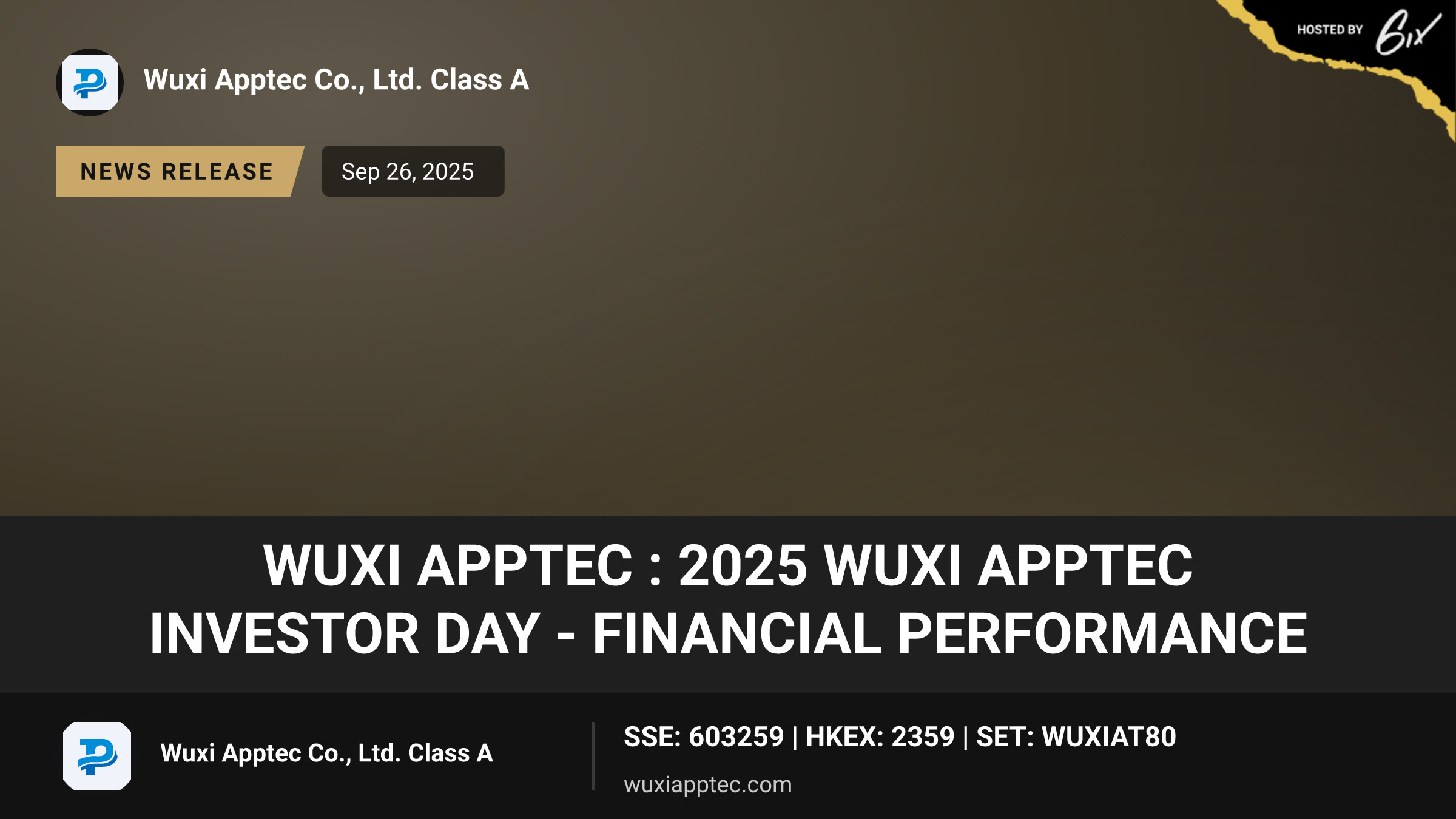 WuXi AppTec : 2025 WuXi AppTec Investor Day - Financial Performance