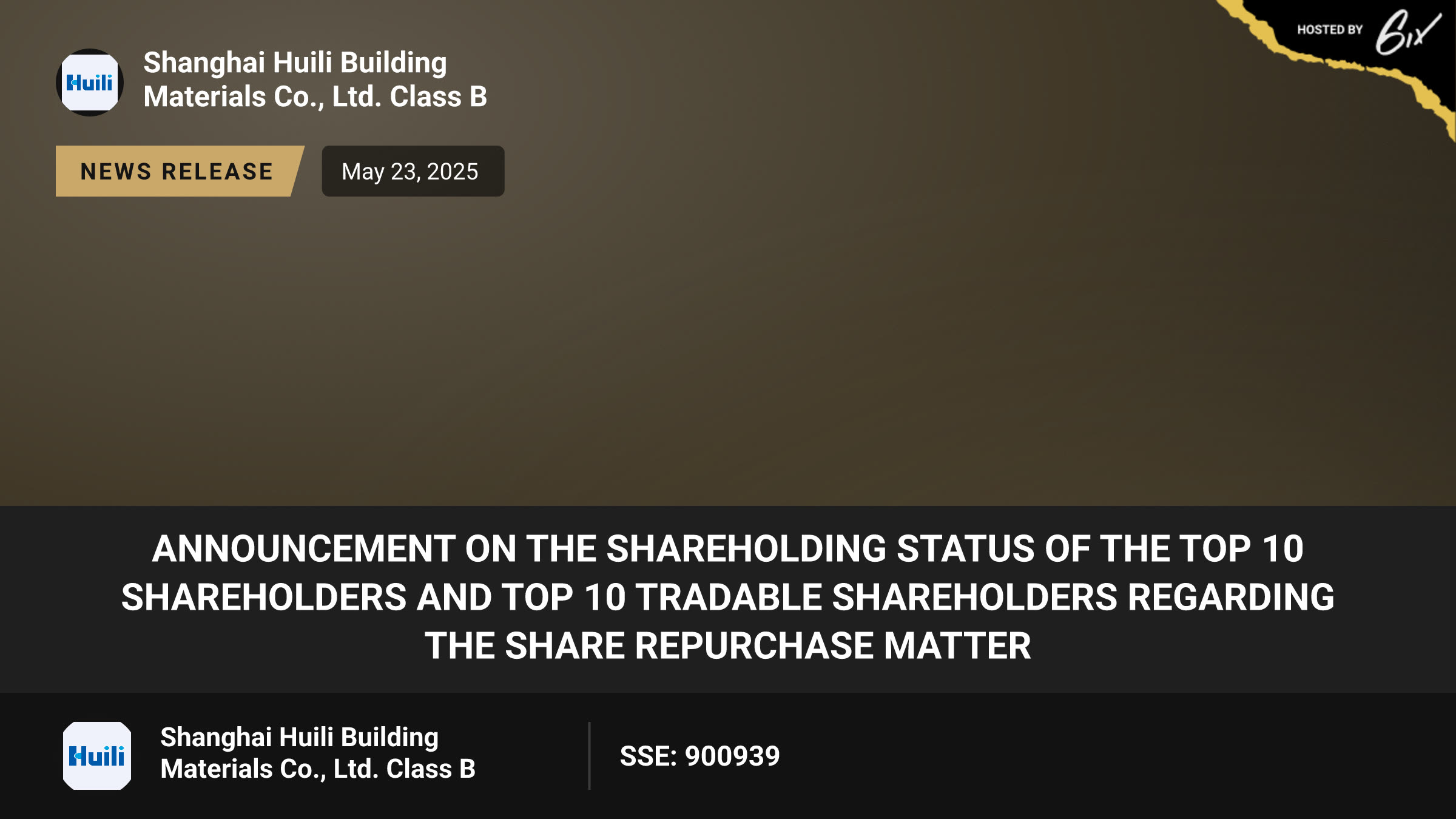 Announcement on the Shareholding Status of the Top 10 Shareholders and Top 10 Tradable Shareholders Regarding the Share Repurchase Matter