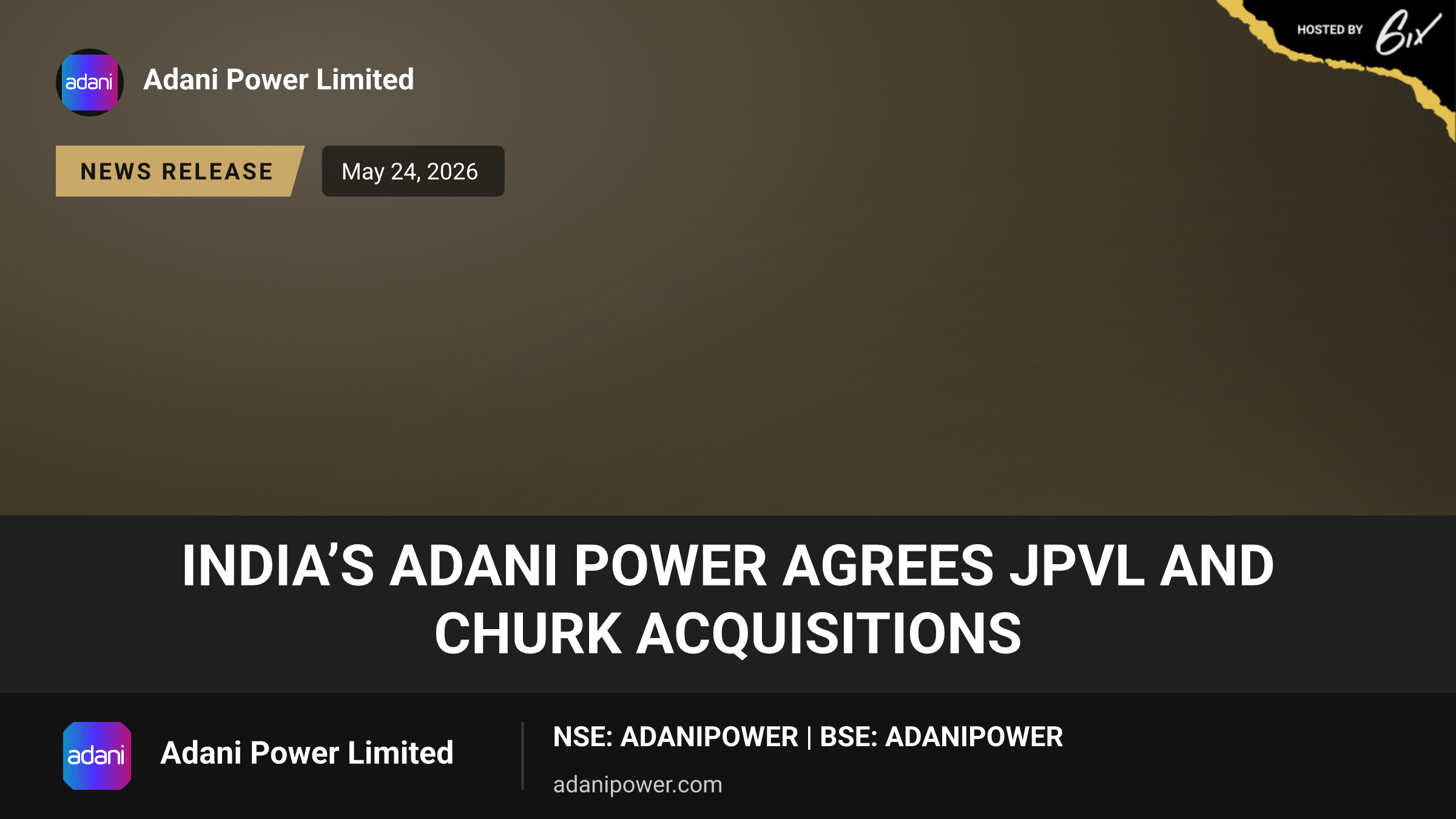 India’s Adani Power agrees JPVL and Churk acquisitions