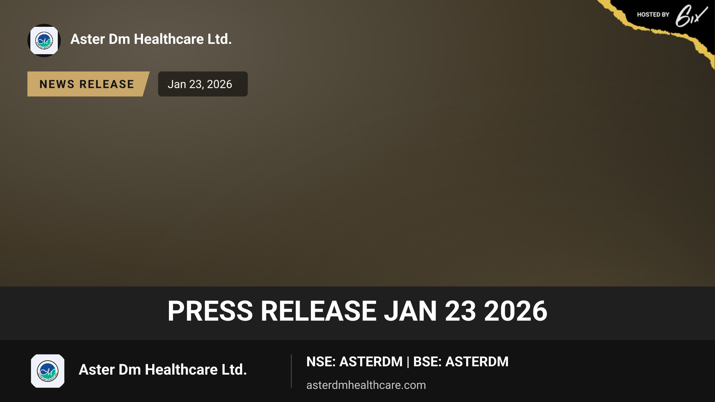 Press Release Jan 23 2026