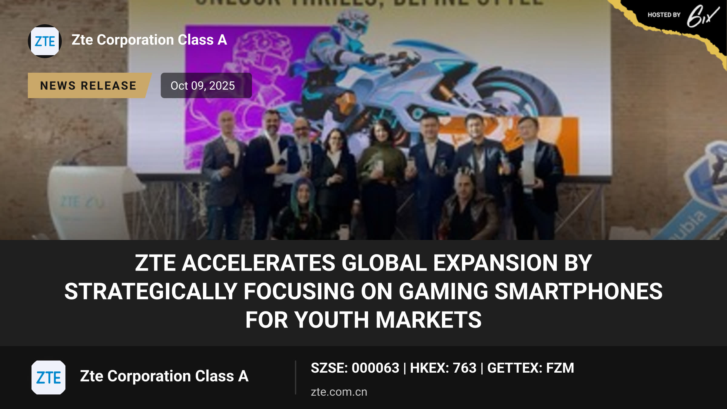 ZTE accelerates global expansion by strategically focusing on gaming smartphones for youth markets