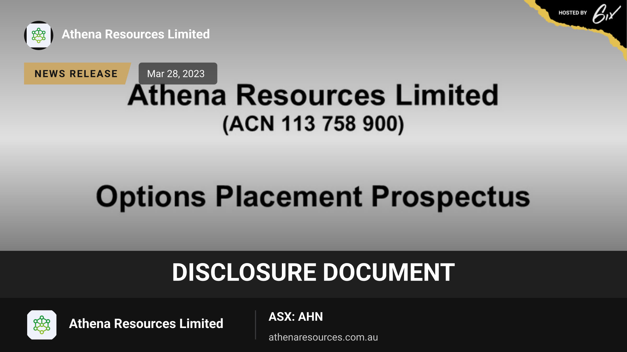 Disclosure Document