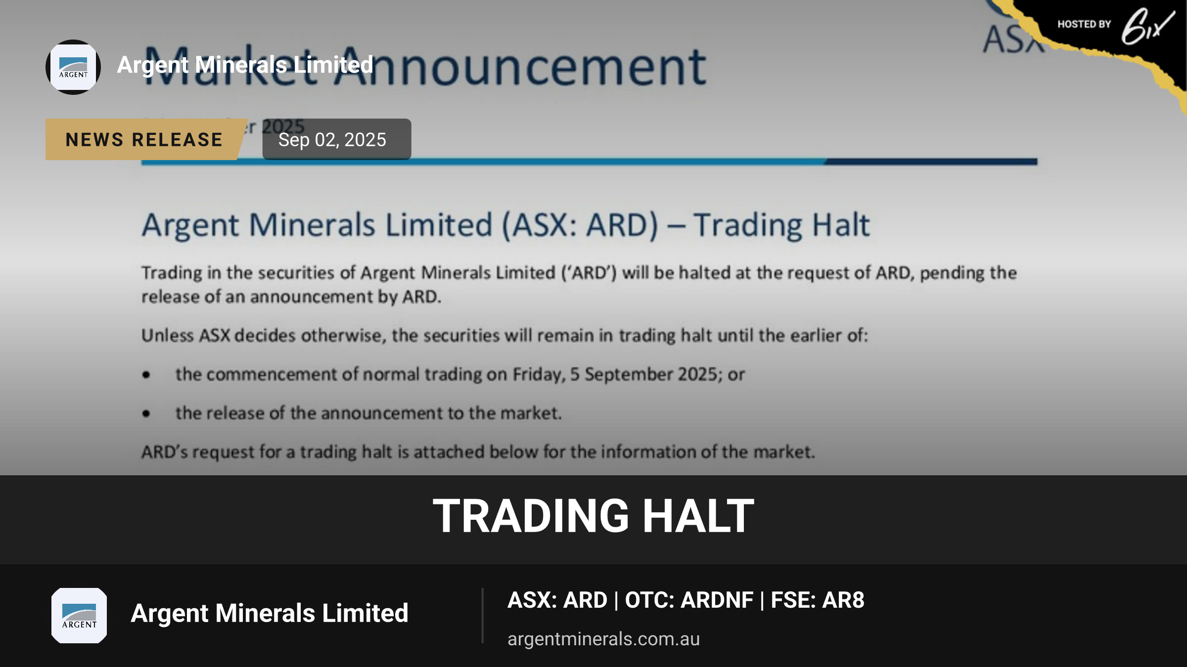 Trading Halt