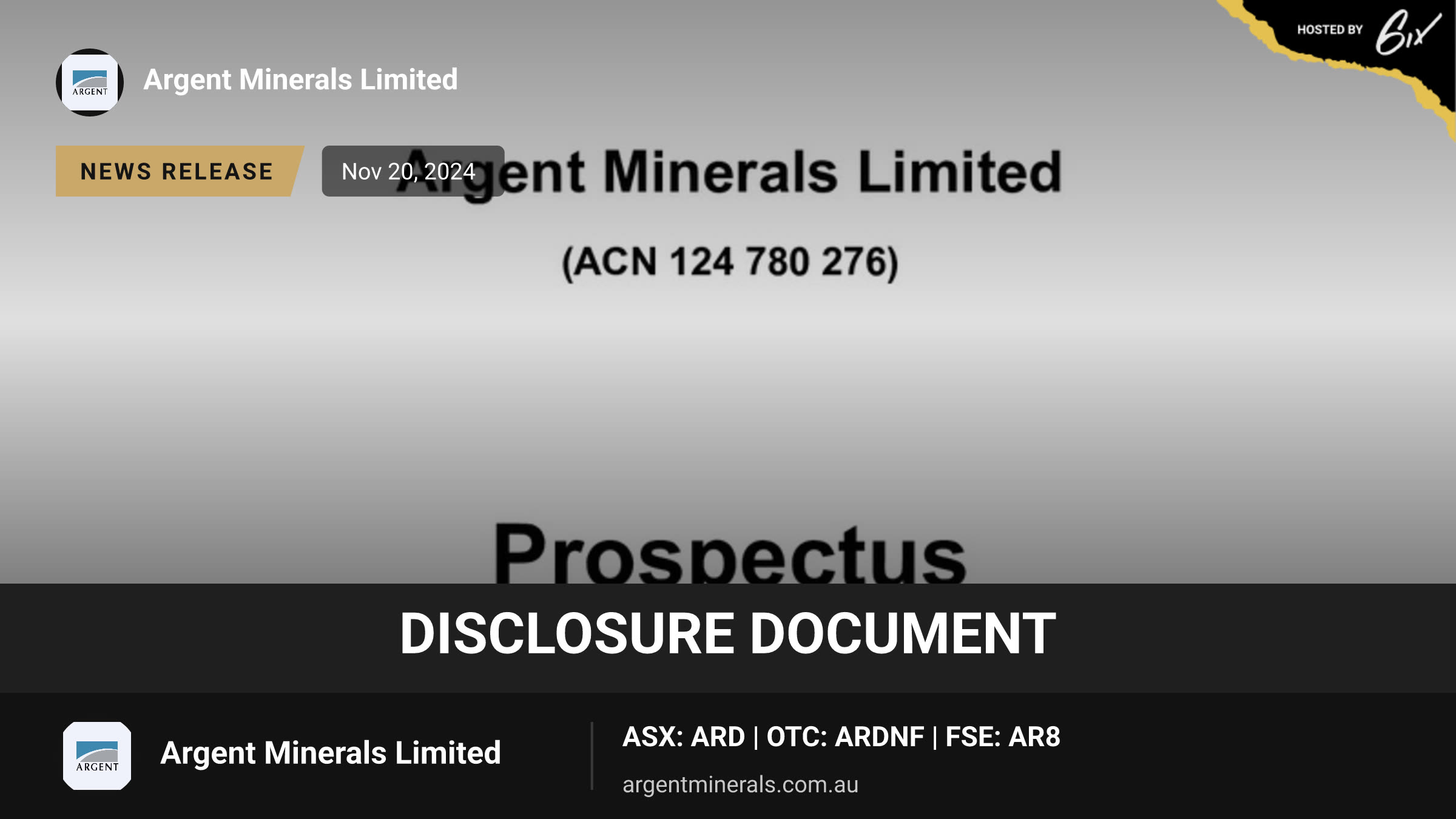 Disclosure Document
