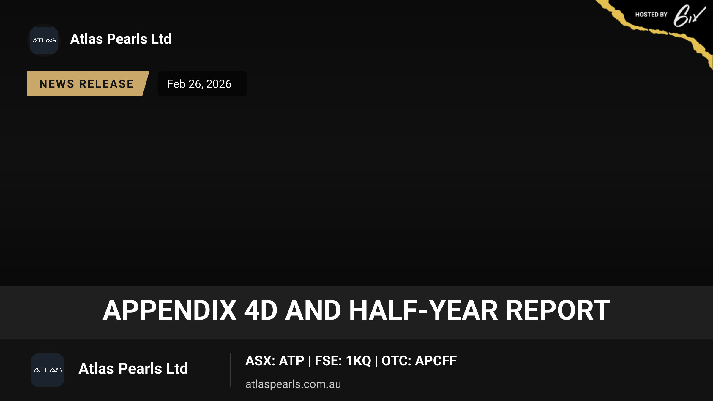 Appendix 4D and Half-Year Report