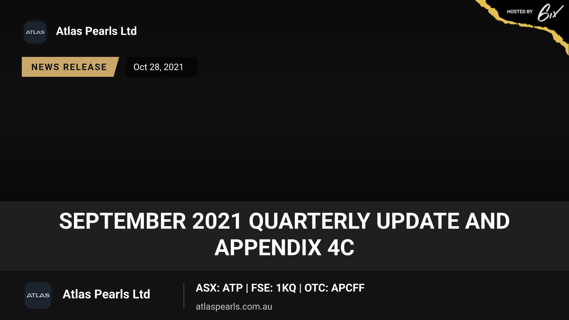 September 2021 Quarterly Update and Appendix 4C