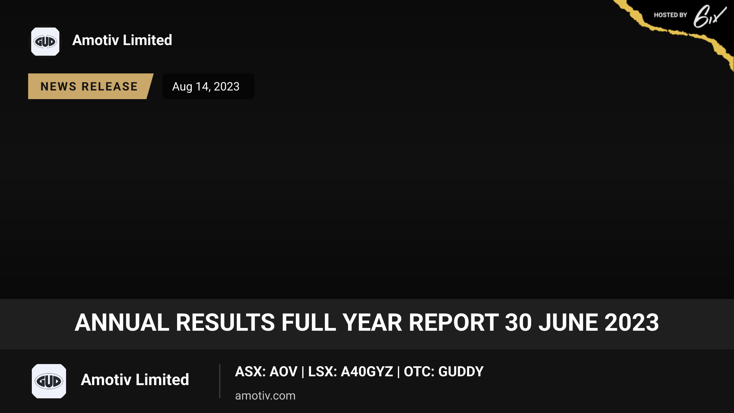 Annual Results Full Year Report 30 June 2023