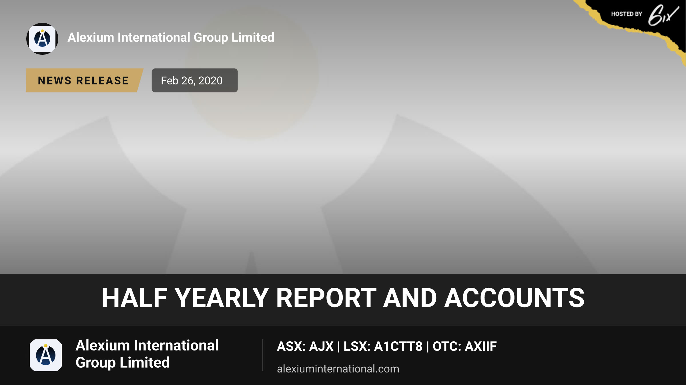 Half Yearly Report and Accounts