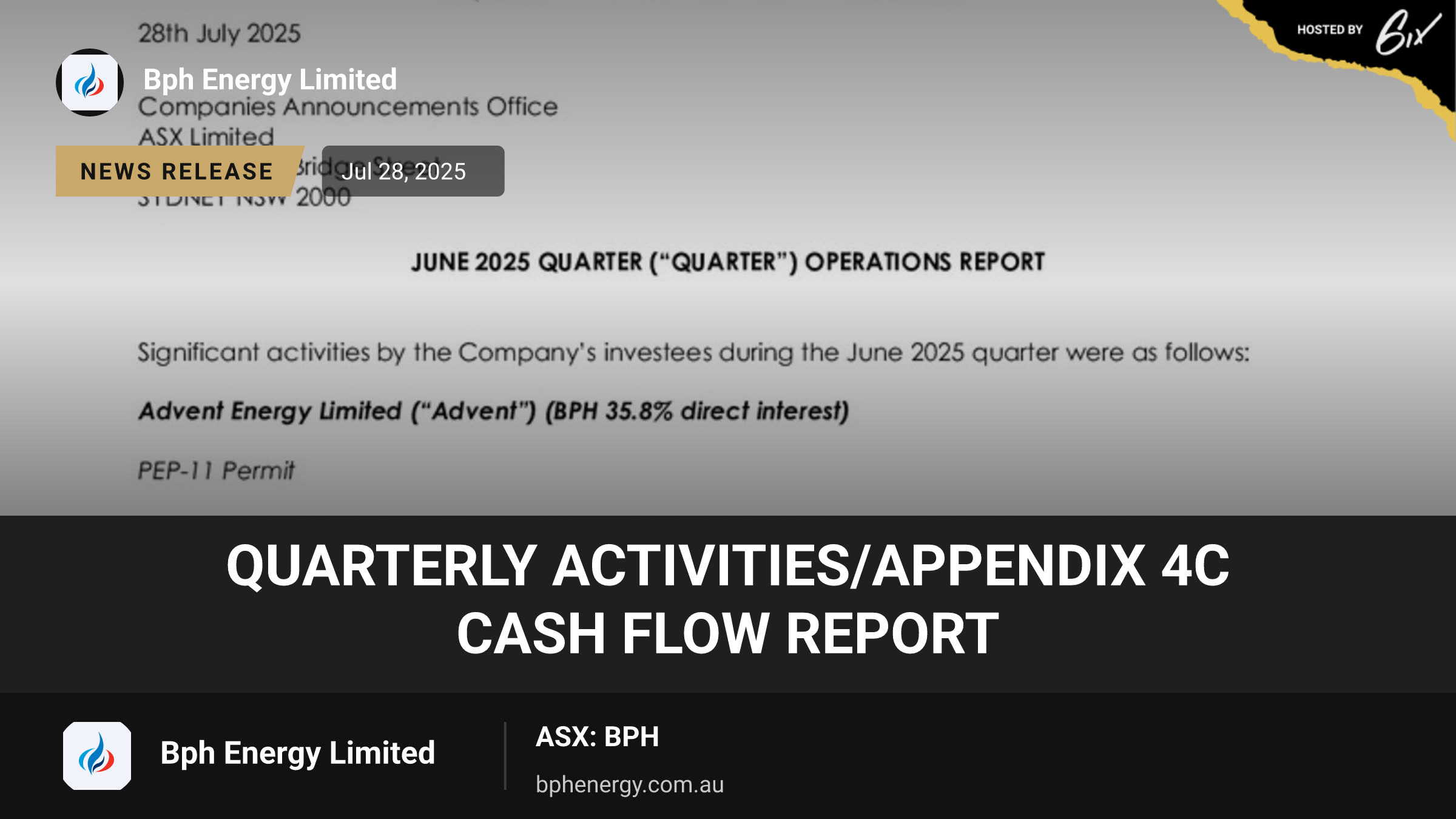 Quarterly Activities/Appendix 4C Cash Flow Report