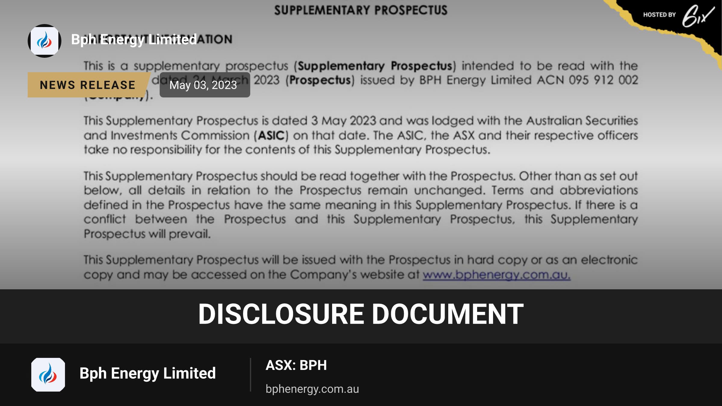 Disclosure Document