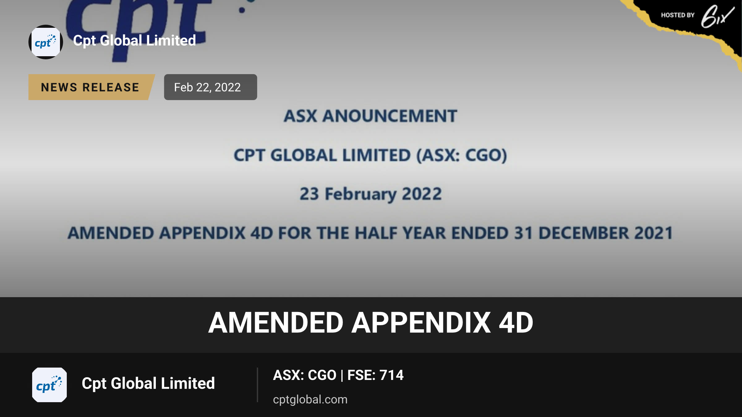 Amended Appendix 4D