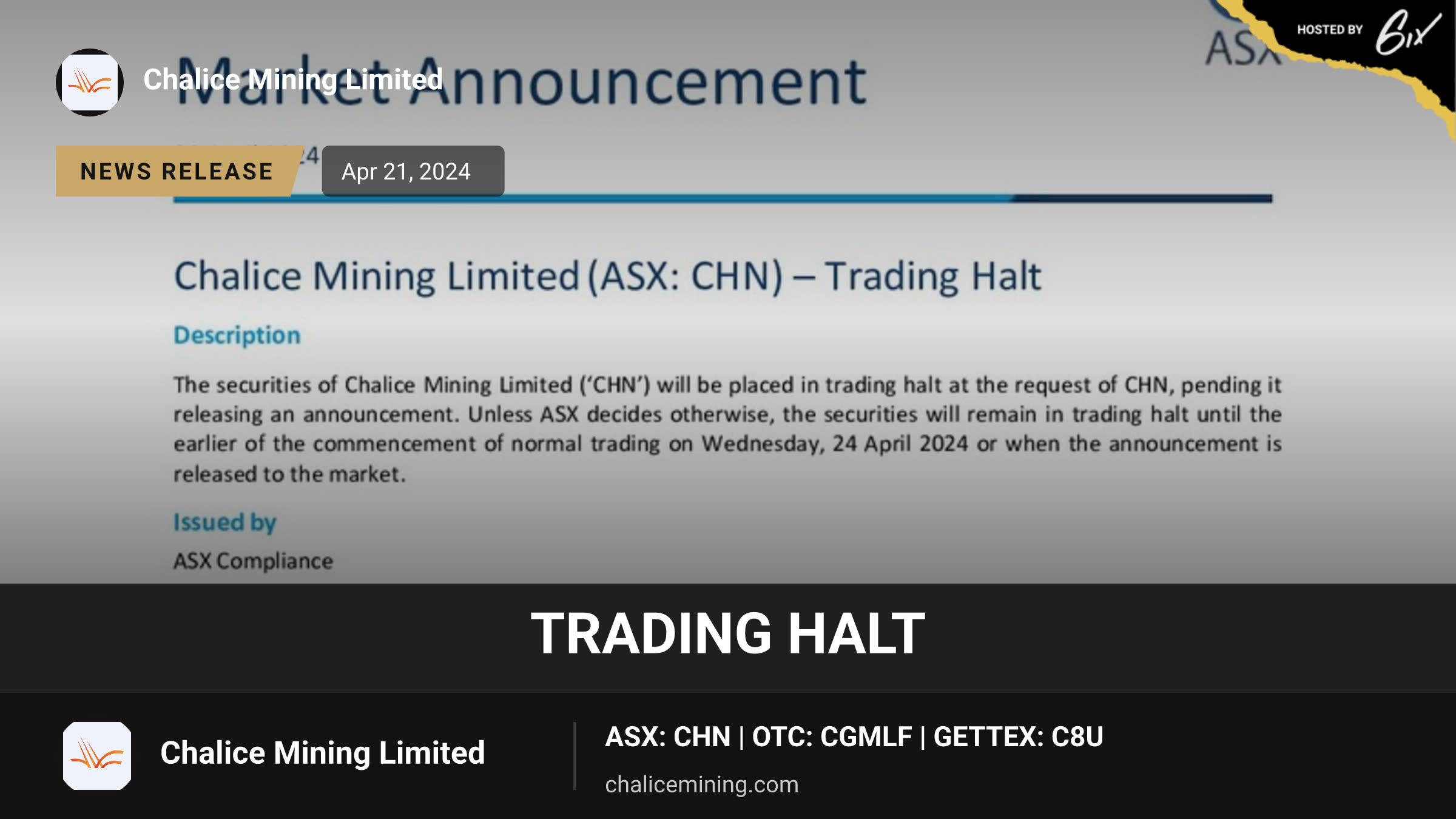 Trading Halt