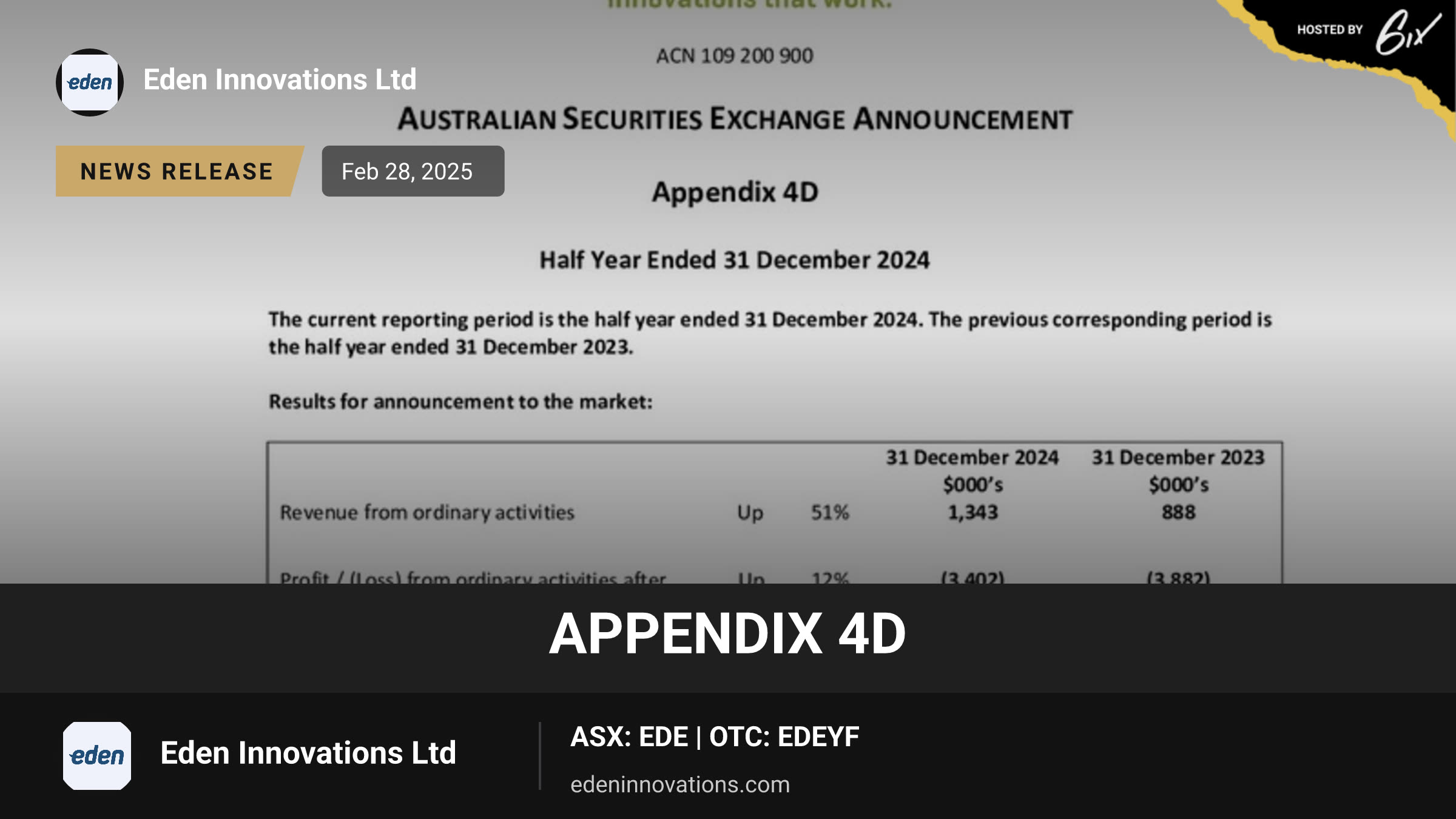 Appendix 4D