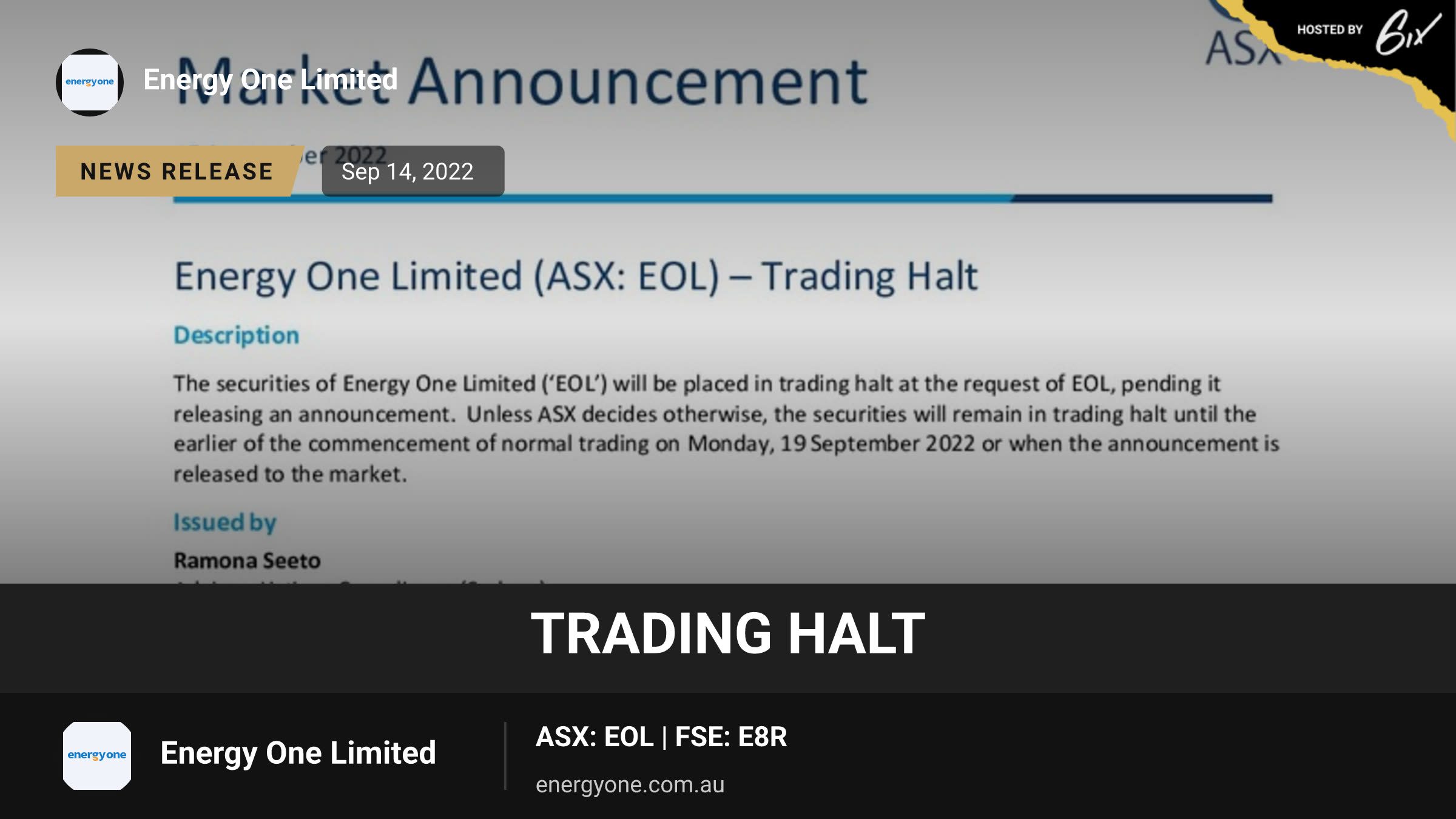 Trading Halt