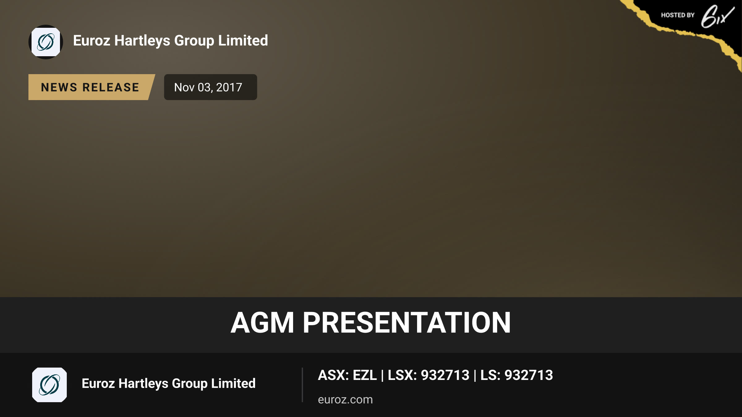 AGM Presentation