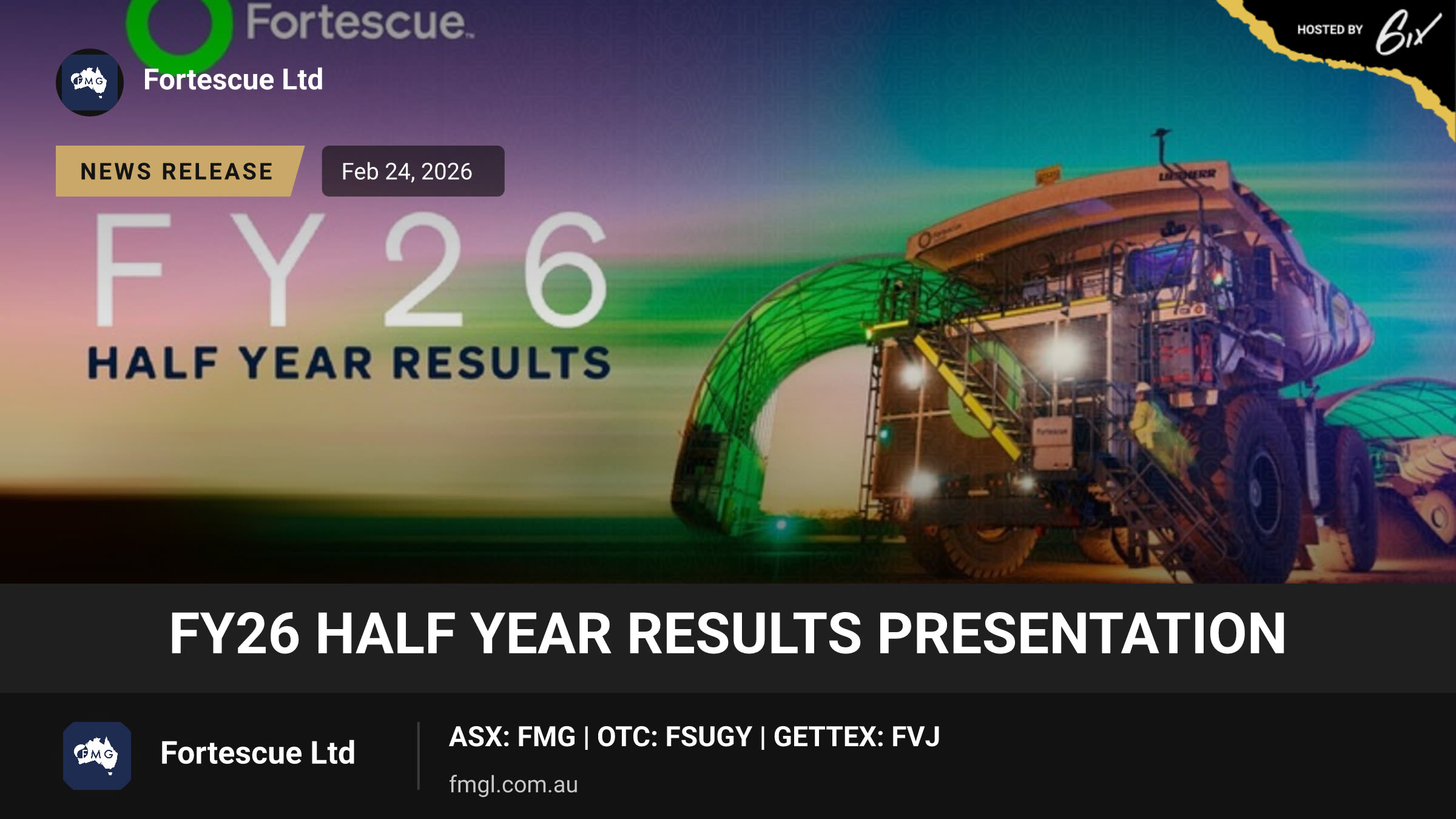 FY26 Half Year Results Presentation