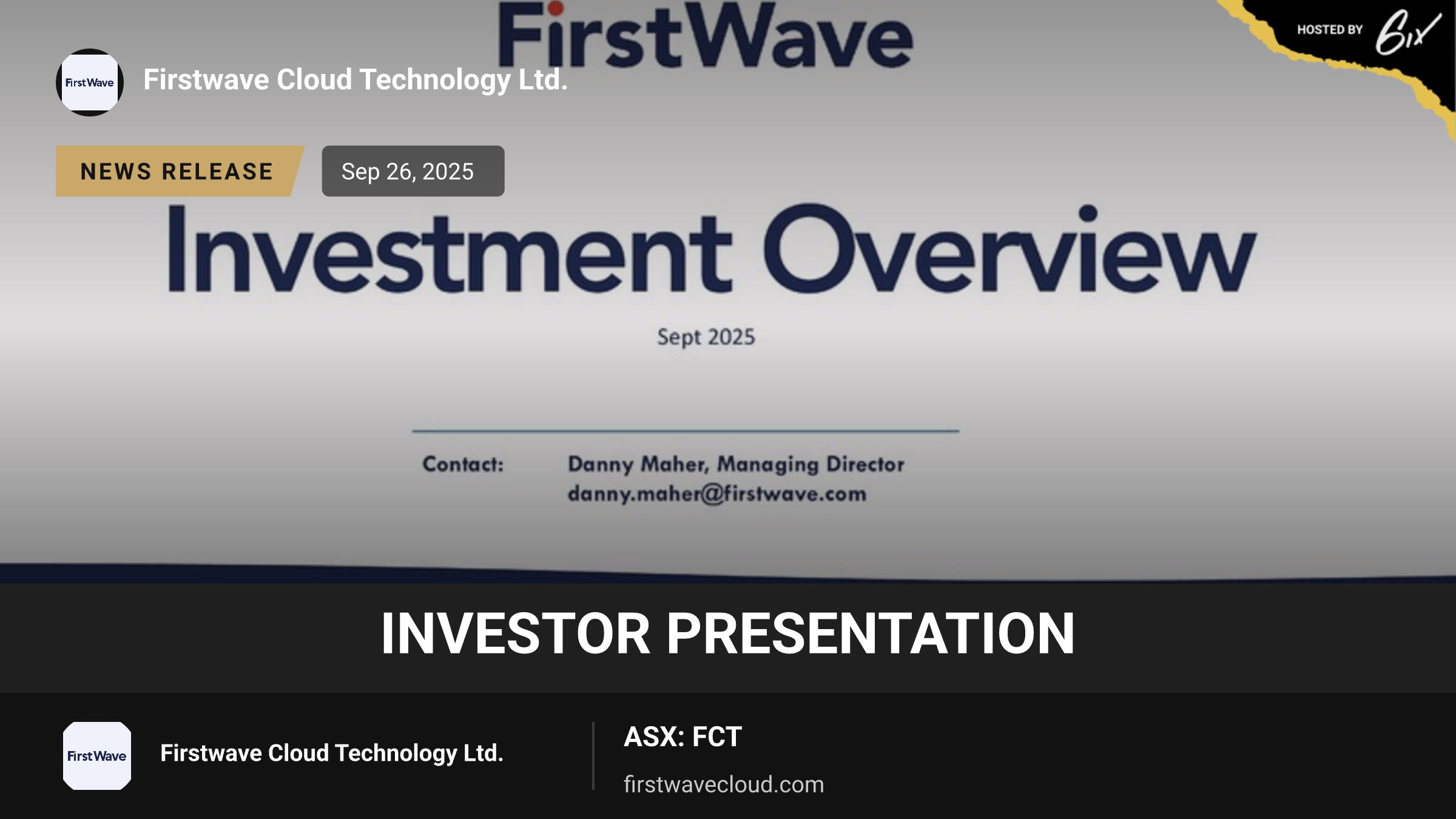 Investor Presentation
