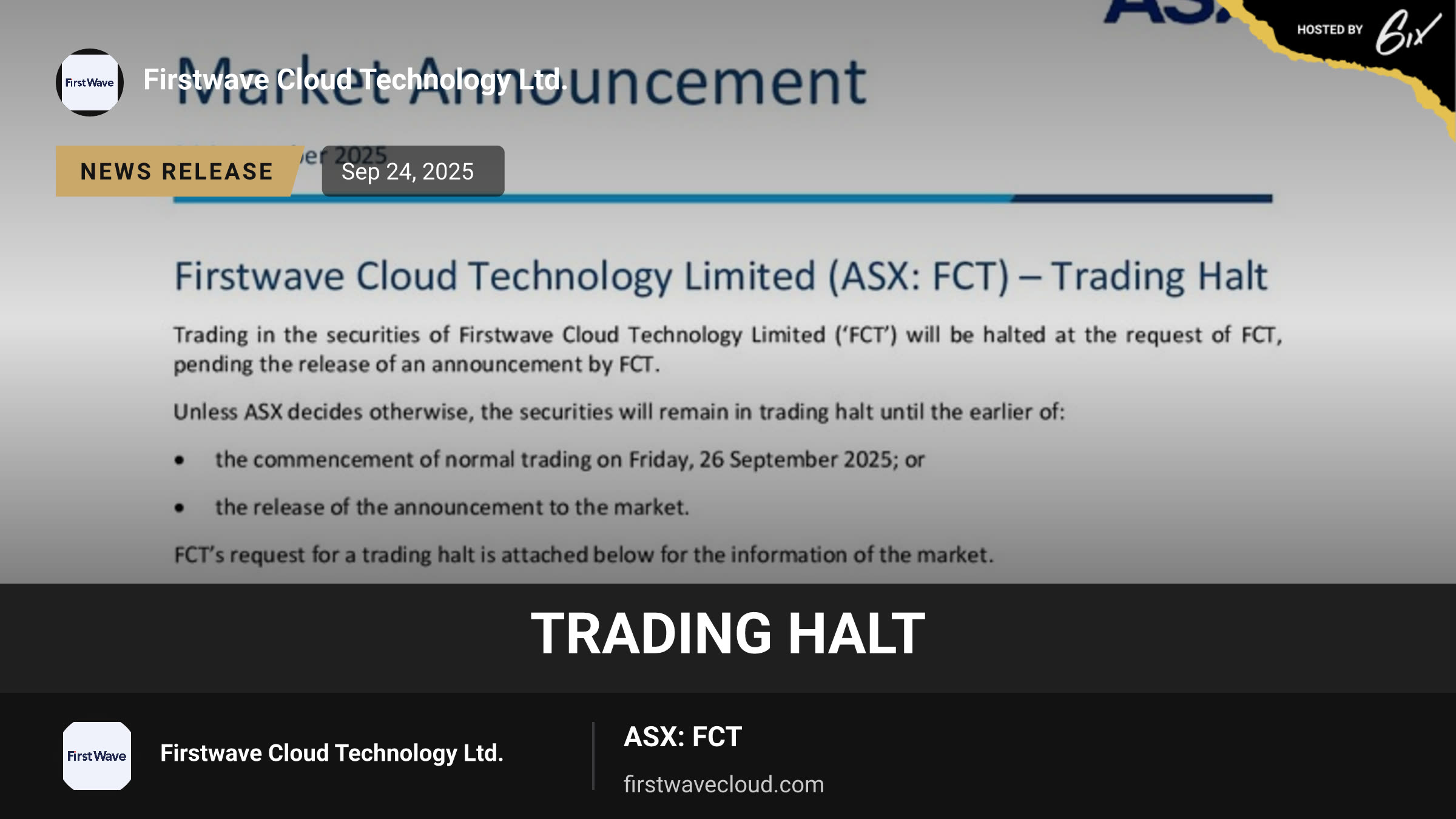 Trading Halt