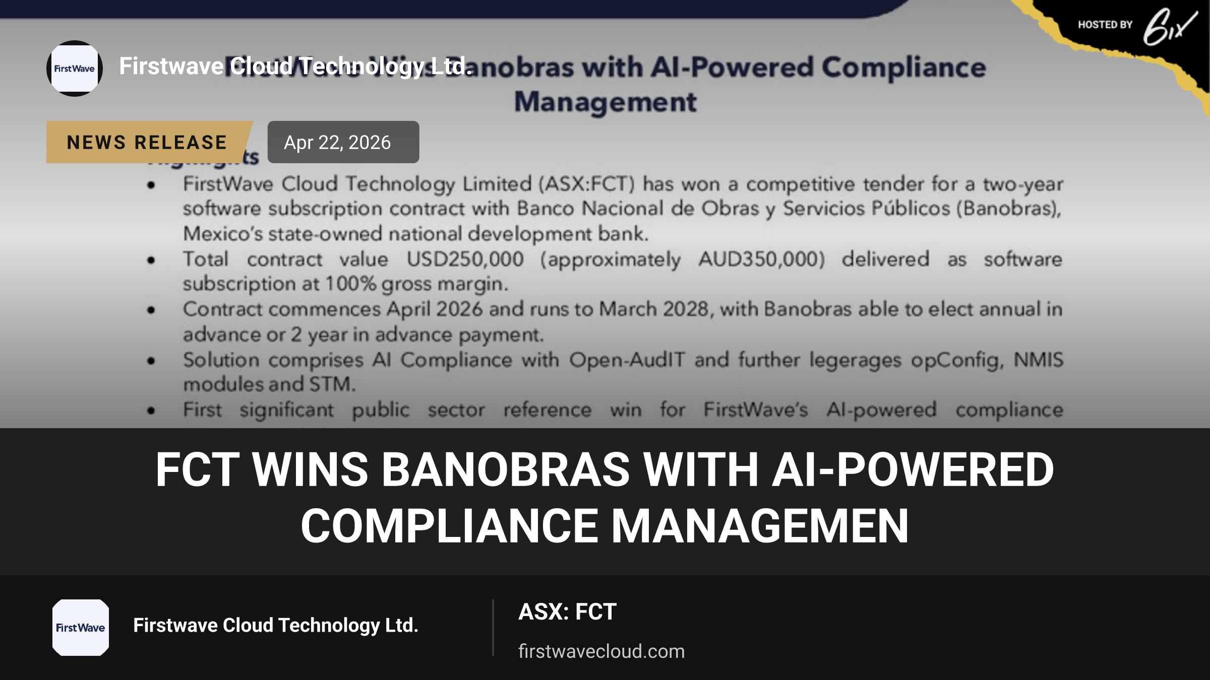 FCT Wins Banobras with AI-Powered Compliance Managemen