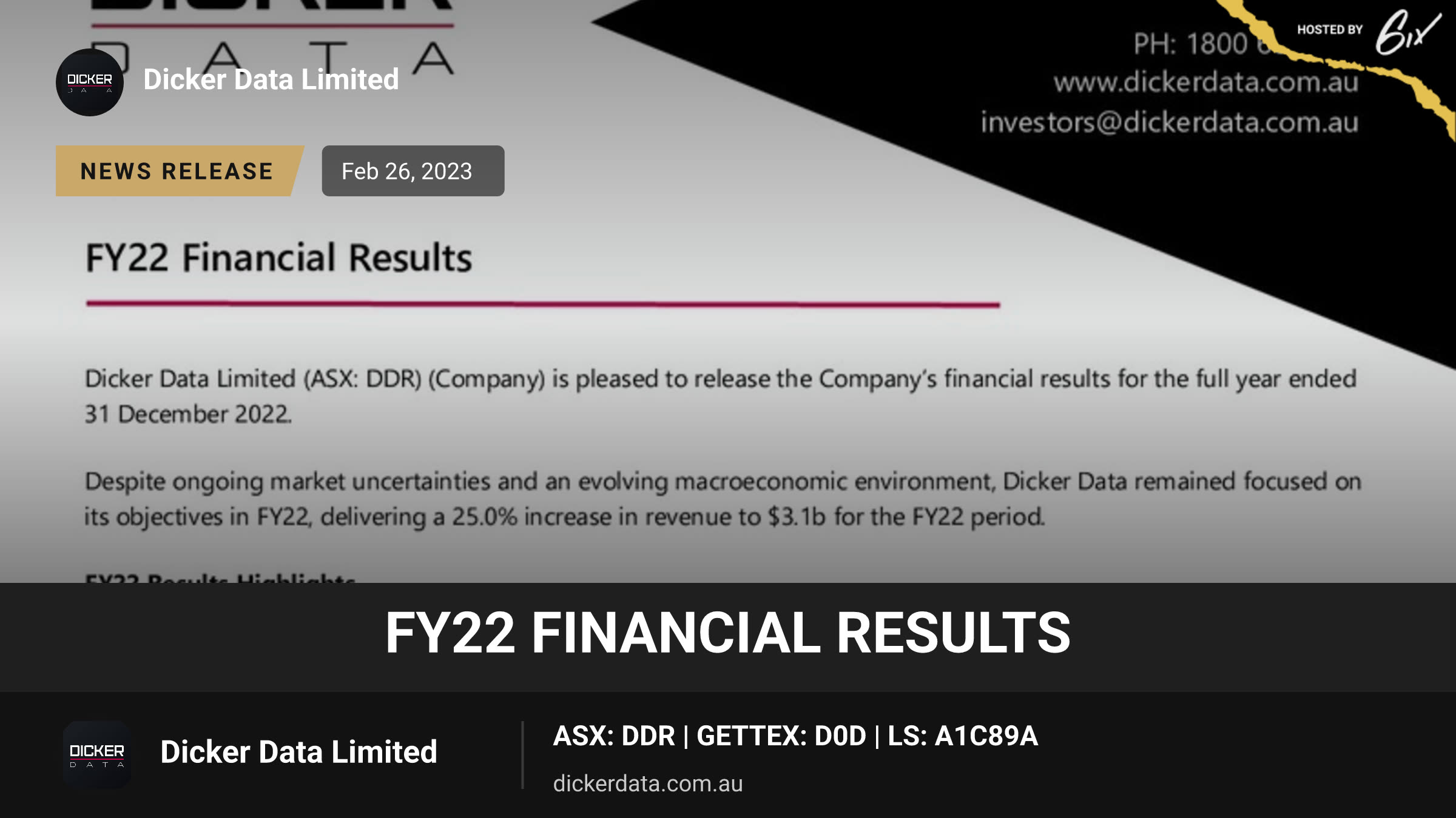 FY22 Financial Results