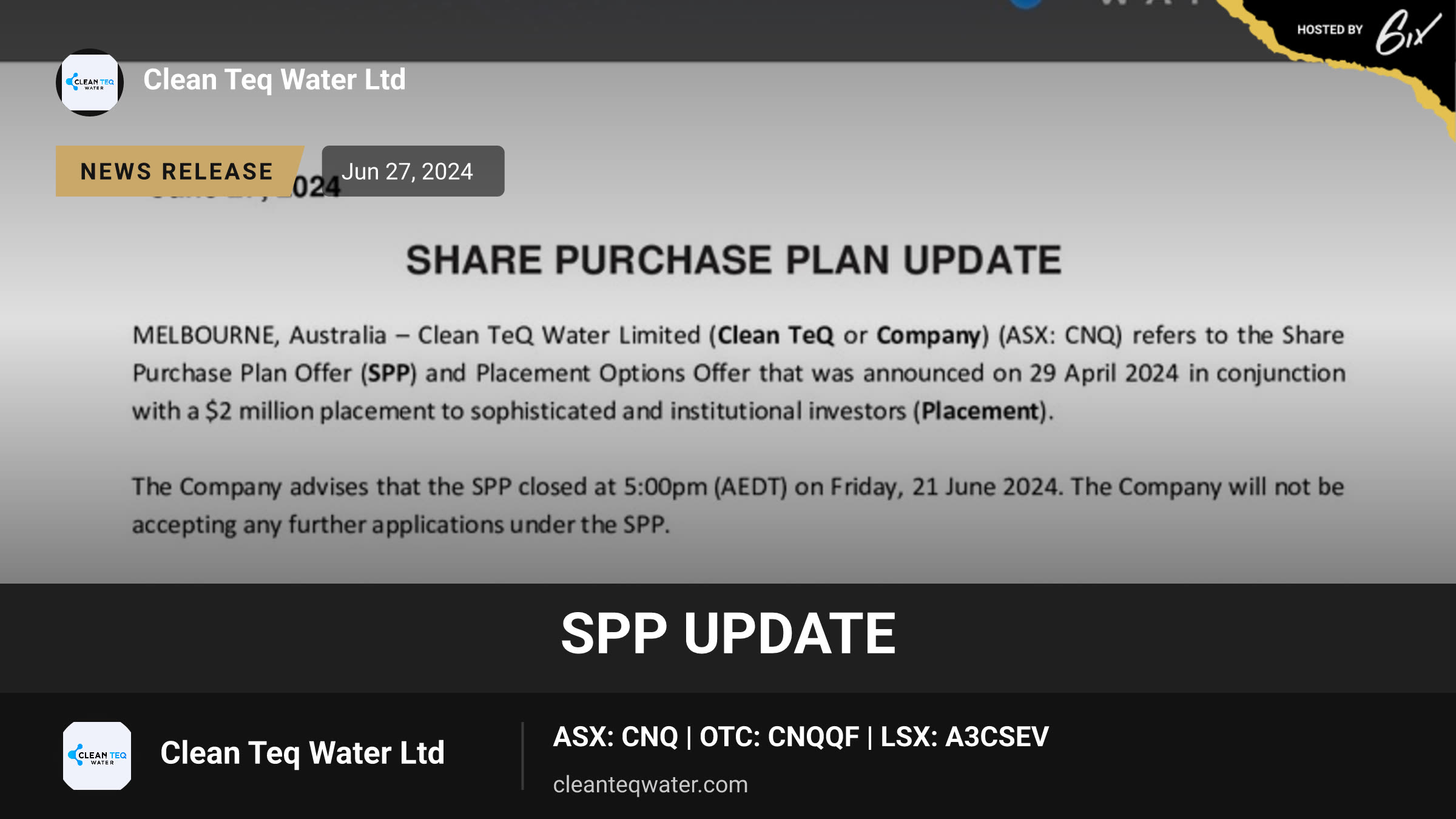 SPP Update
