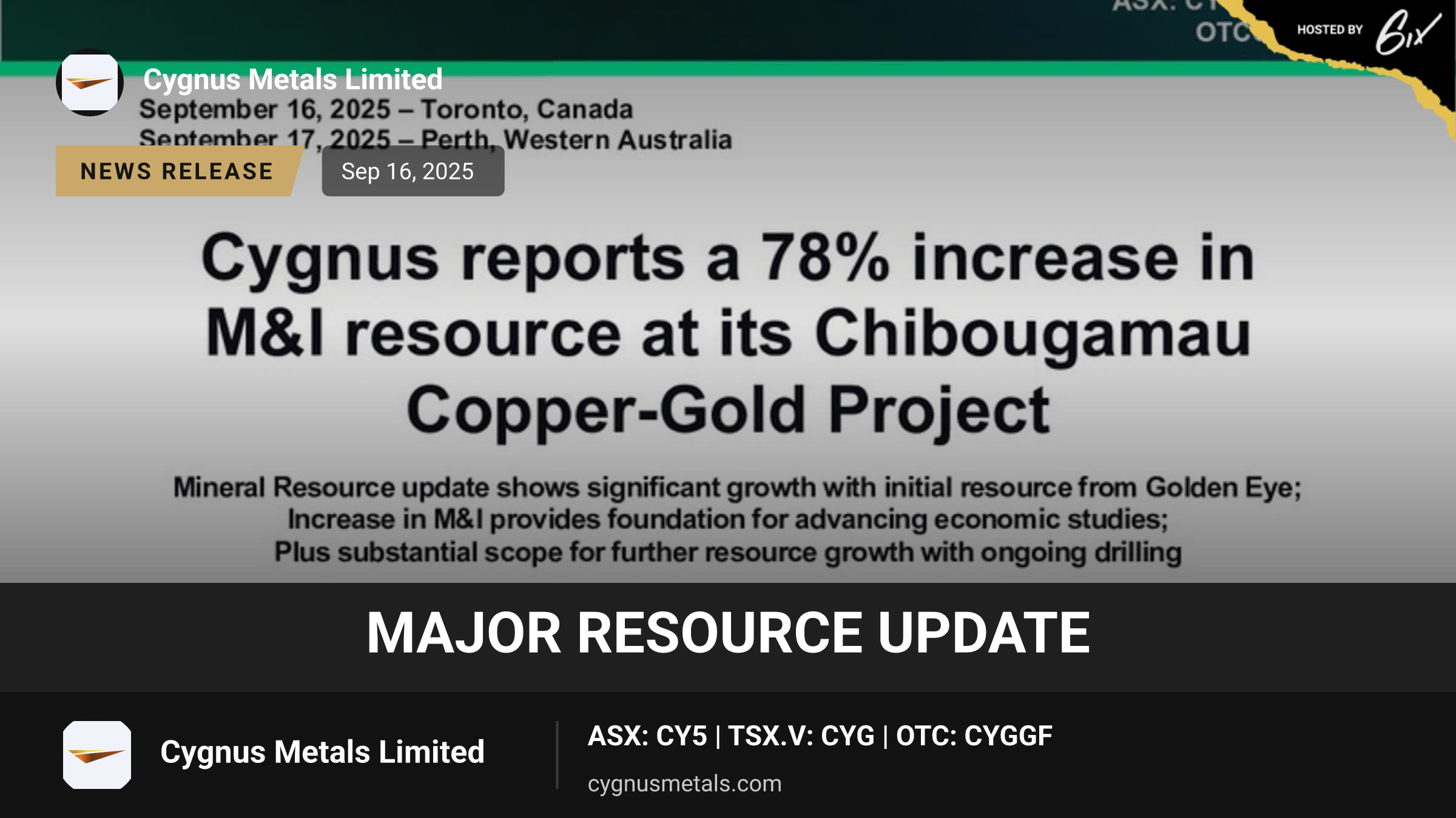 Major Resource Update