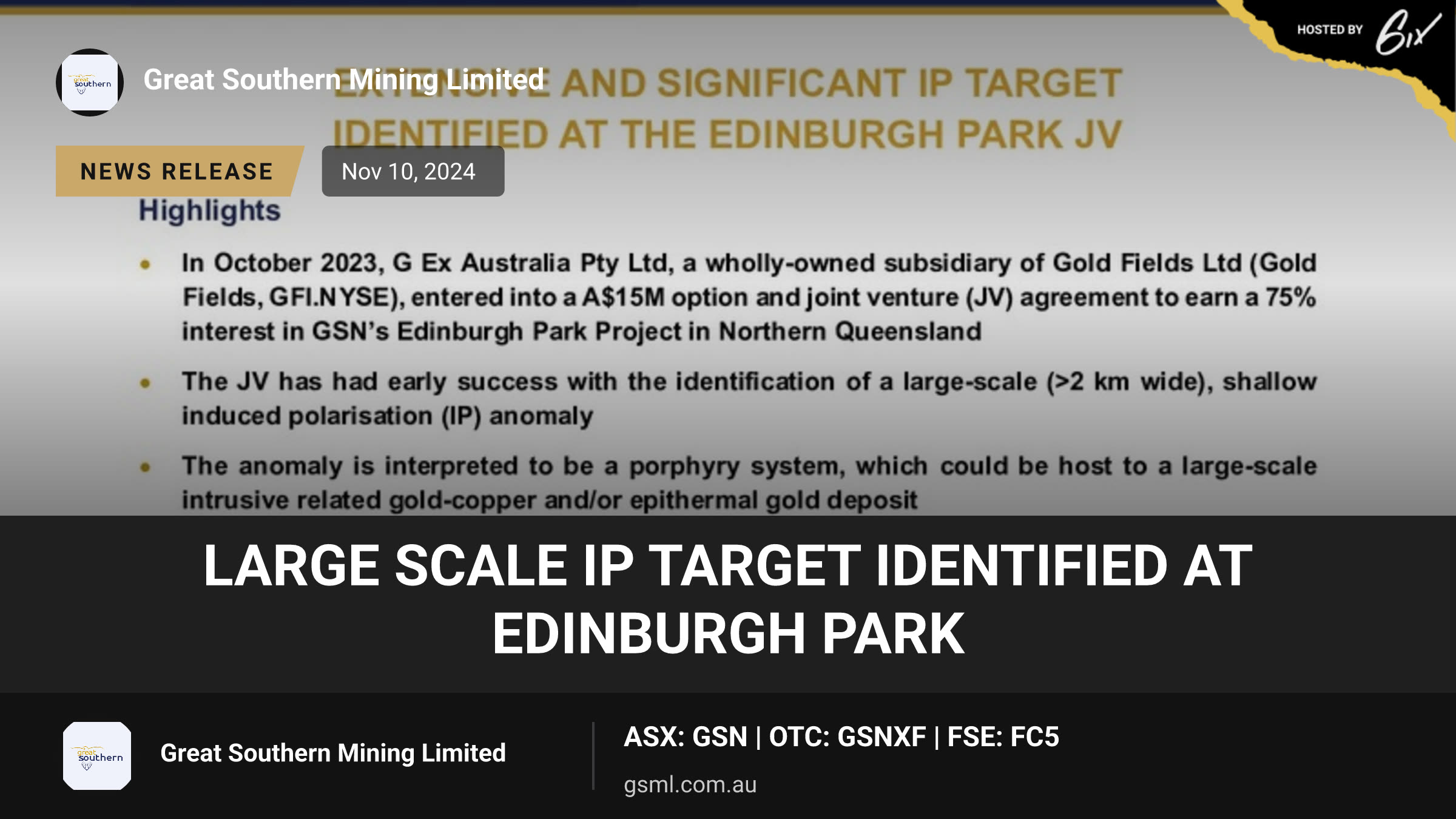 Large Scale IP target identified at Edinburgh Park