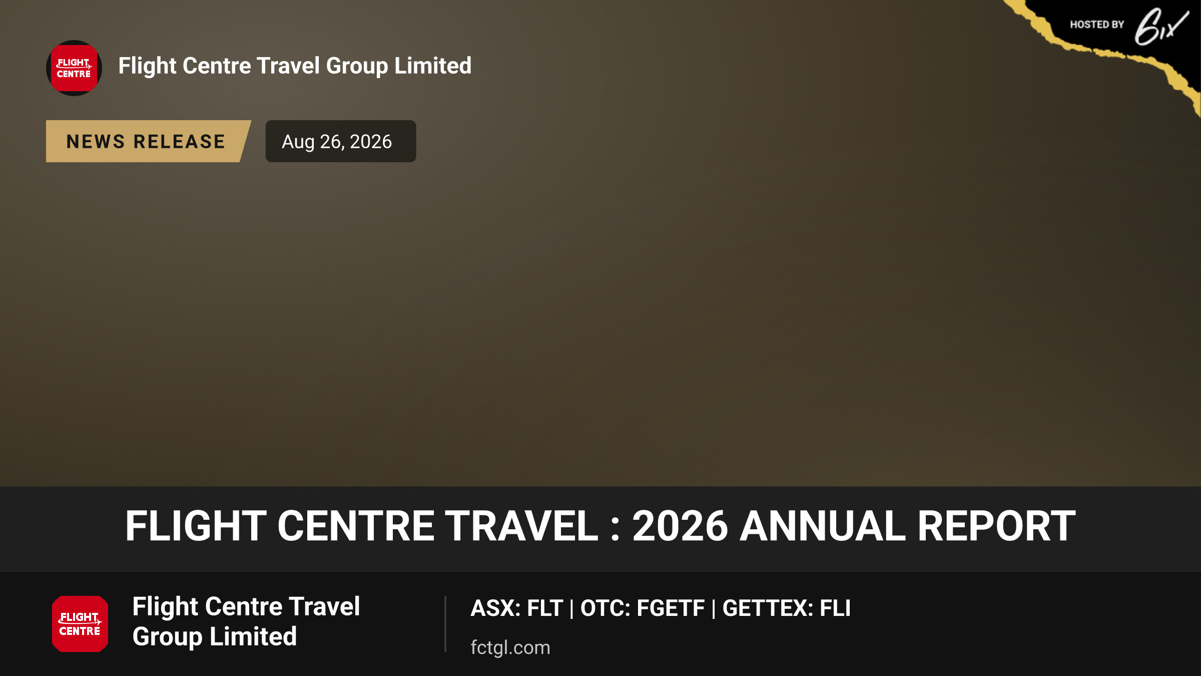 Flight Centre Travel : 2026 Annual Report