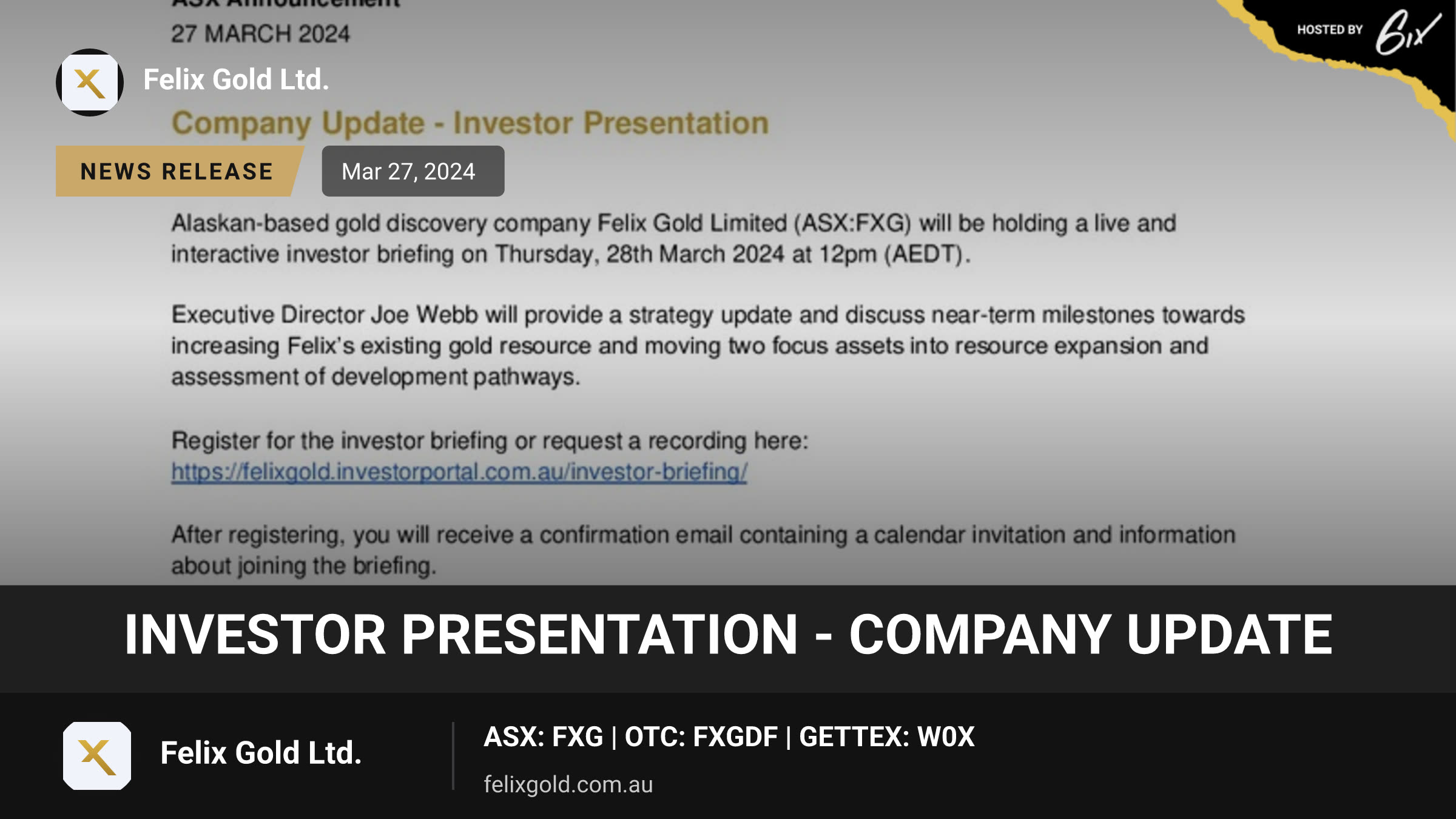 Investor Presentation - Company Update