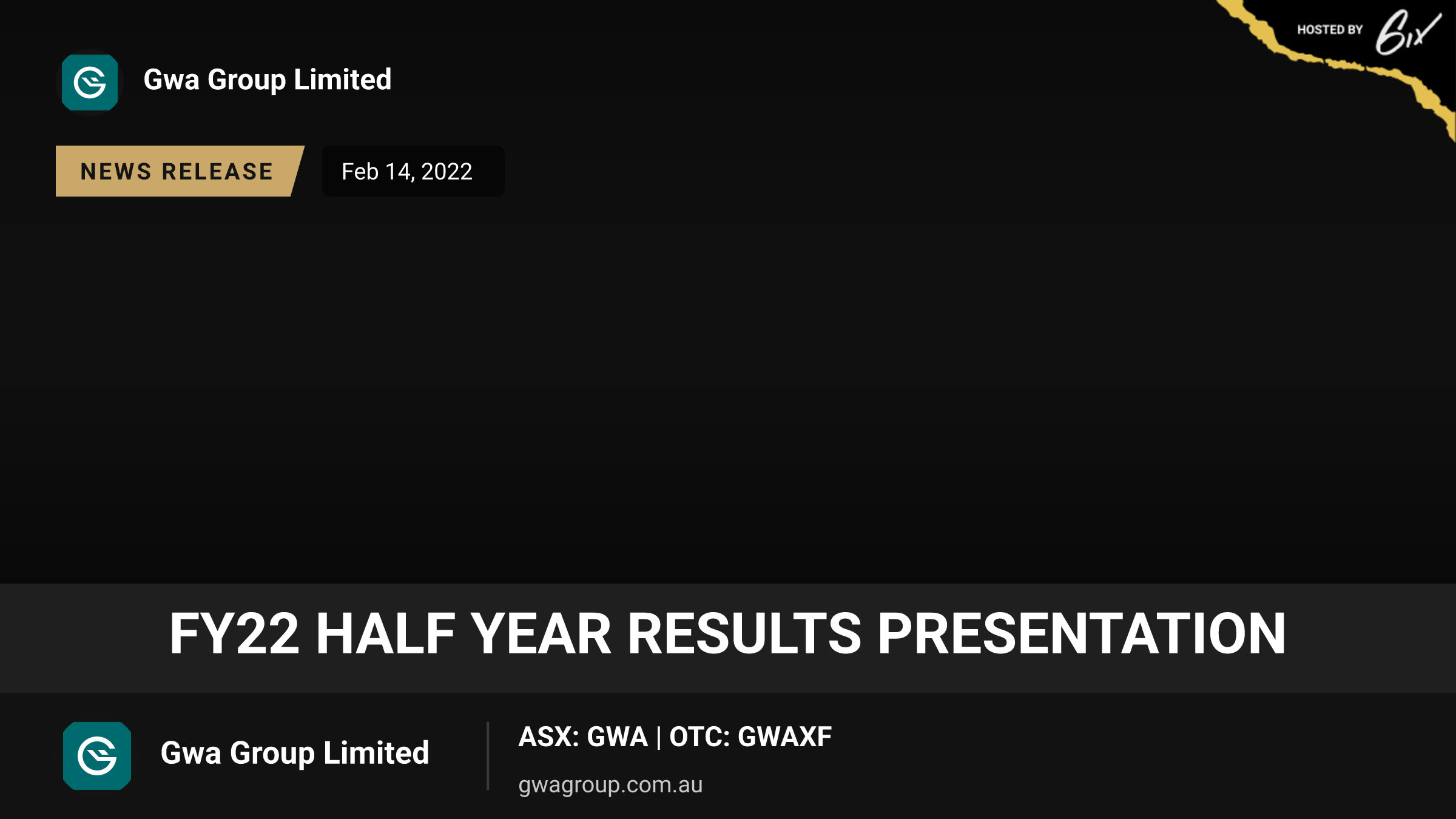 FY22 Half Year Results Presentation
