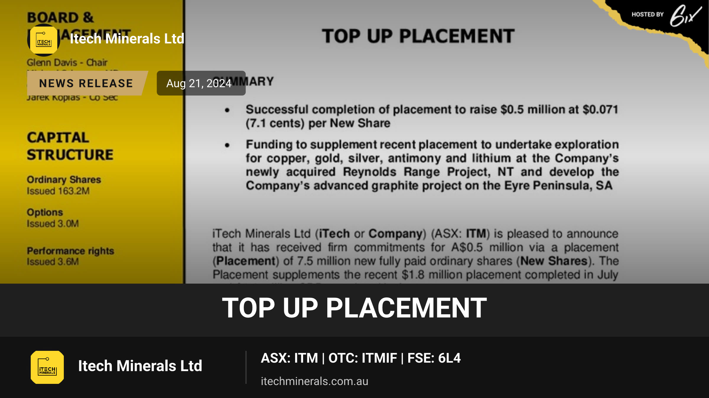 Top up Placement