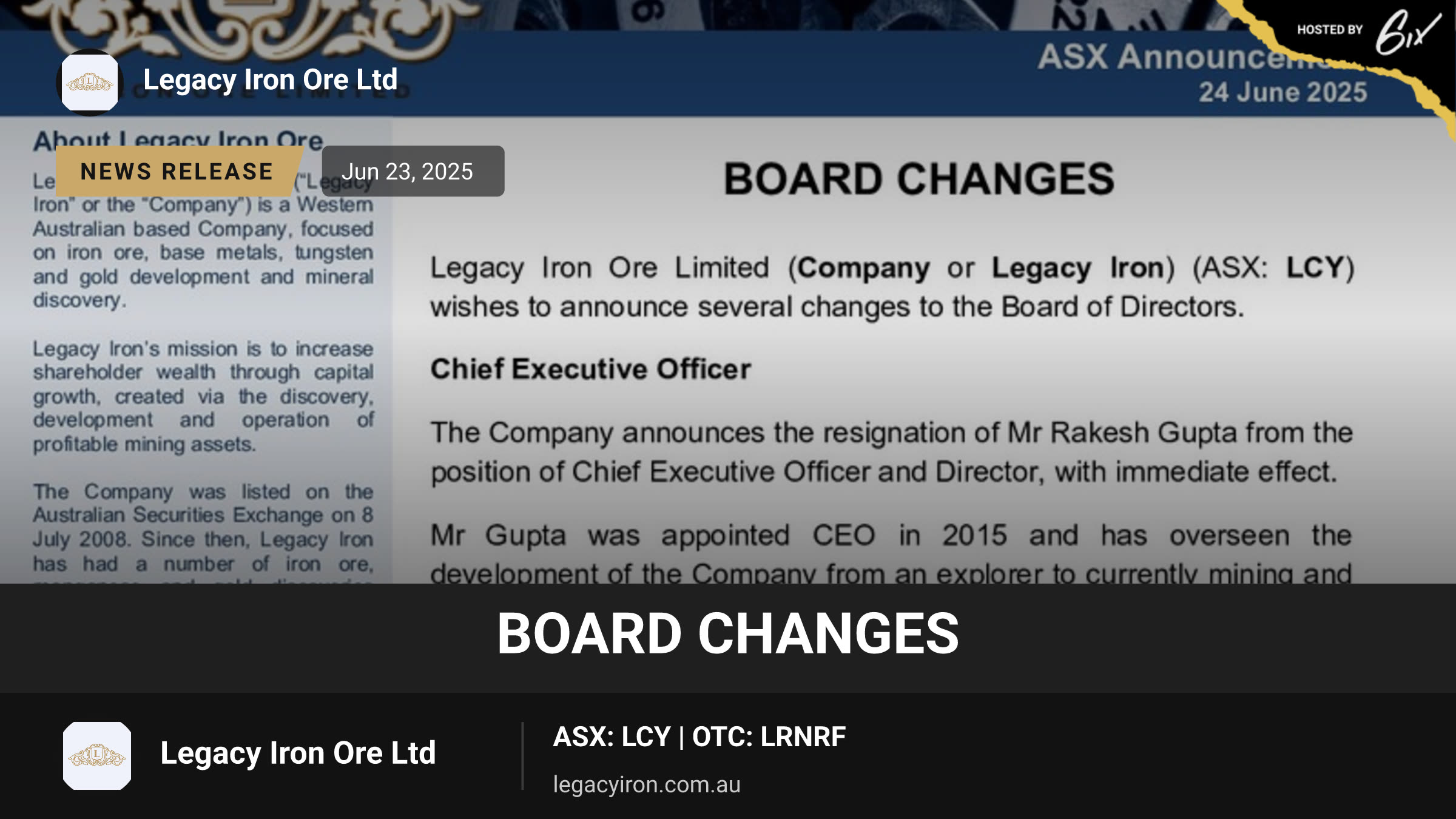 Board Changes