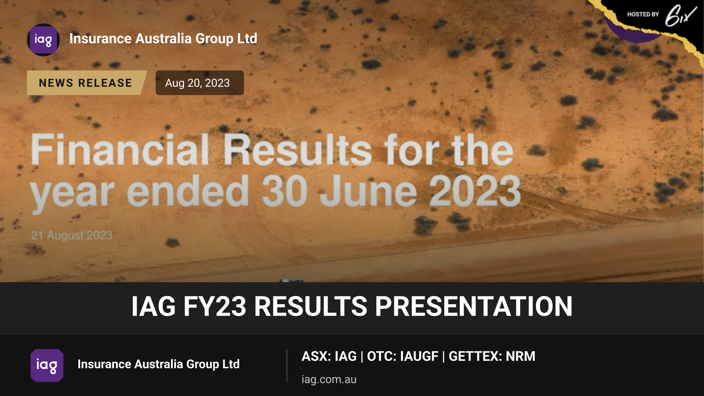 IAG FY23 Results Presentation