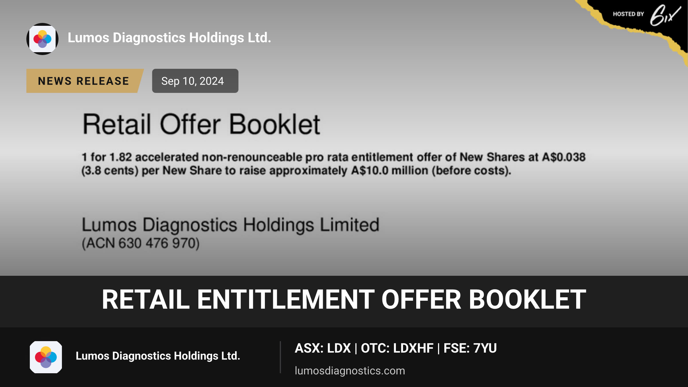Retail Entitlement Offer Booklet