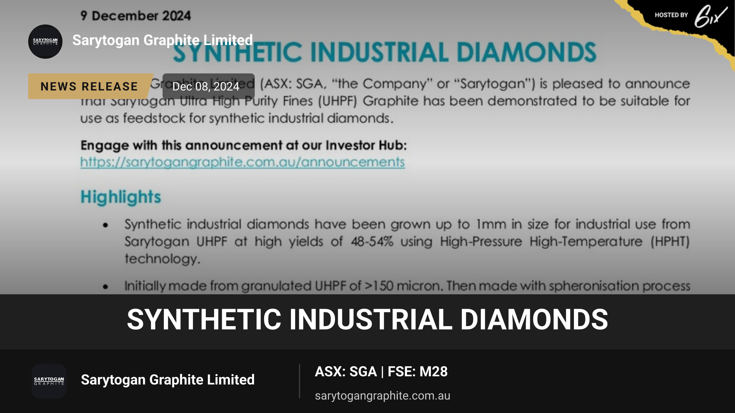 Synthetic Industrial Diamonds
