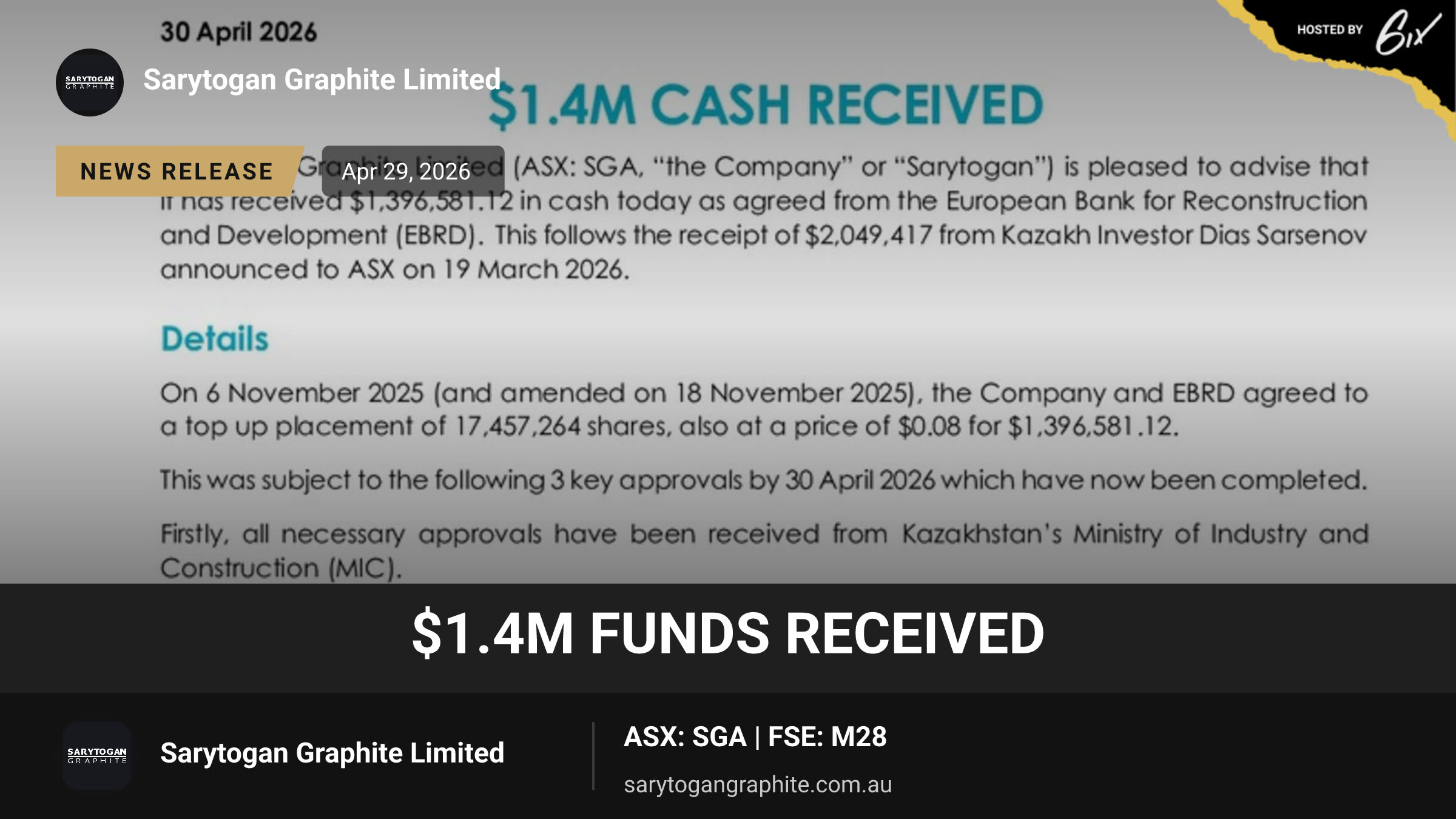 $1.4M Funds received